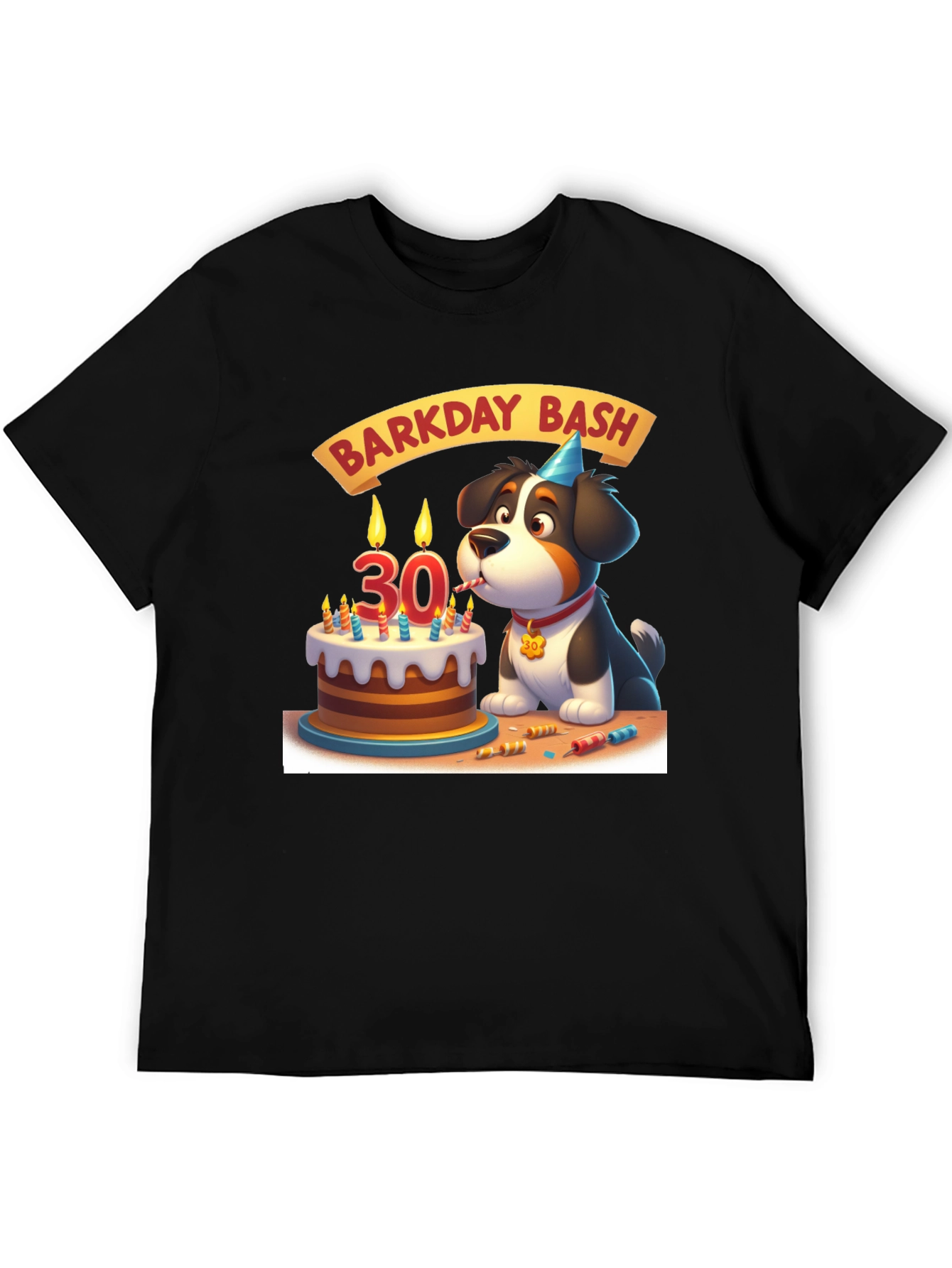 Barkday Bash T-Shirt: 30th Birthday Dog Lover Tee