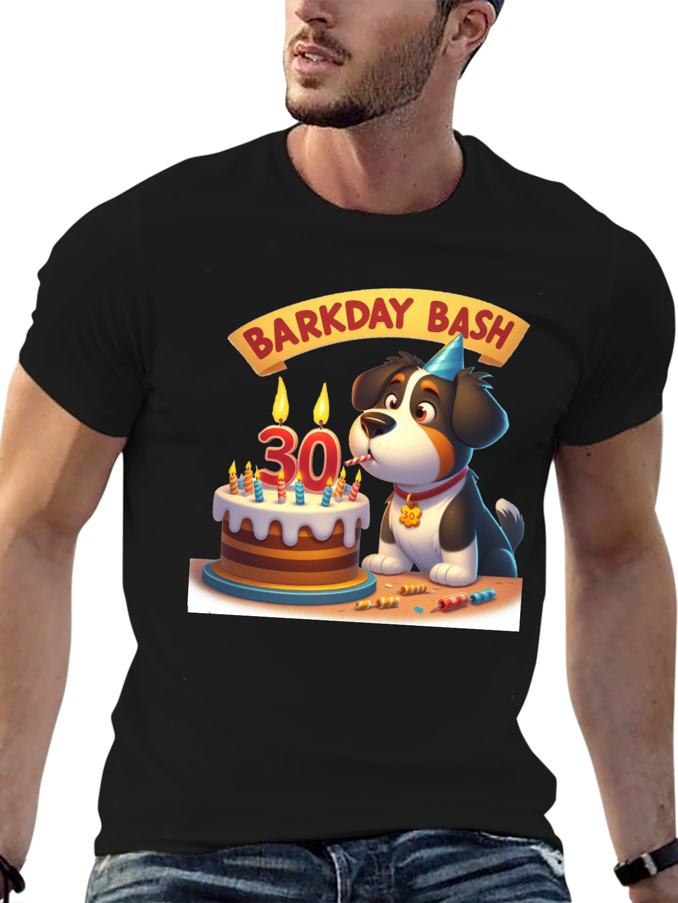 Barkday Bash T-Shirt: 30th Birthday Dog Lover Tee