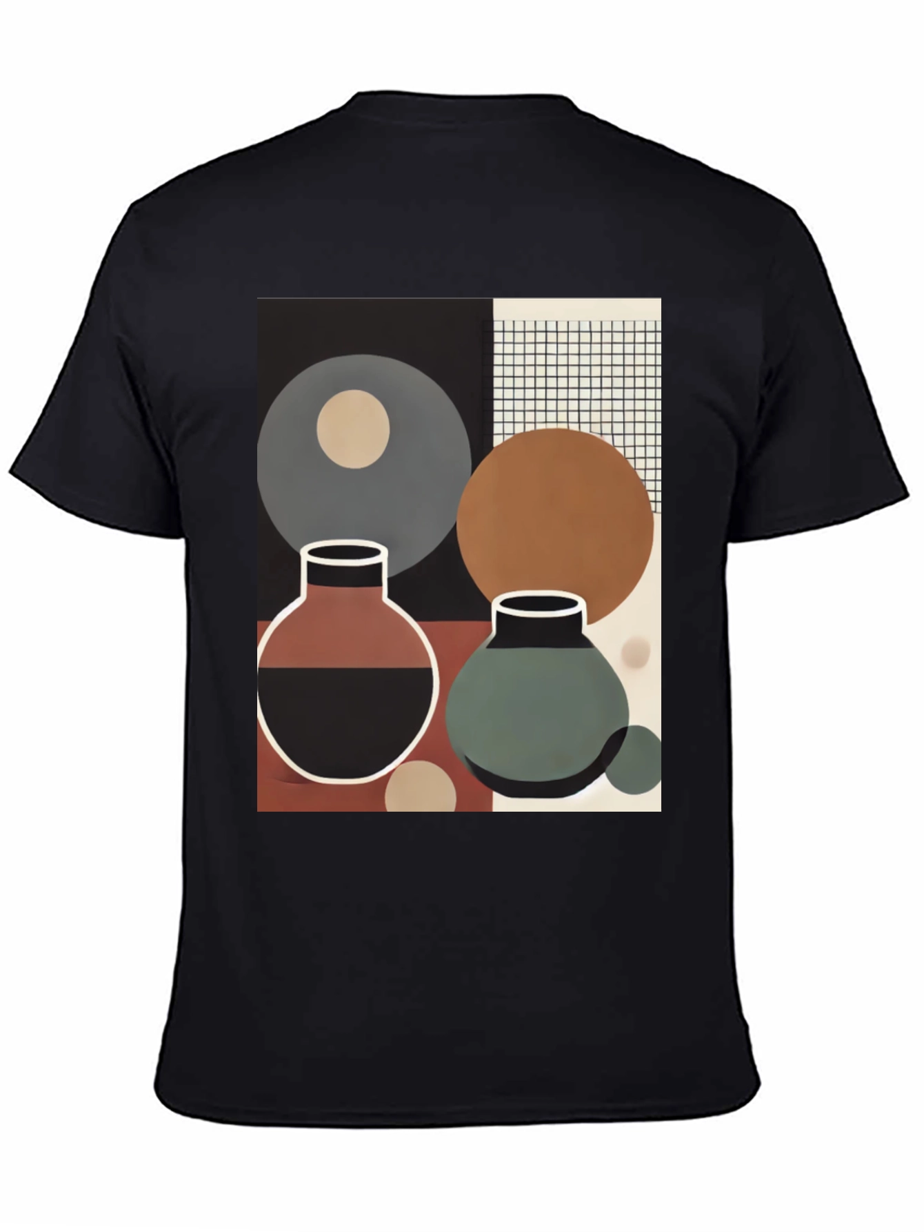 Abstract Geometric Vases T-Shirt - Modern Art Tee