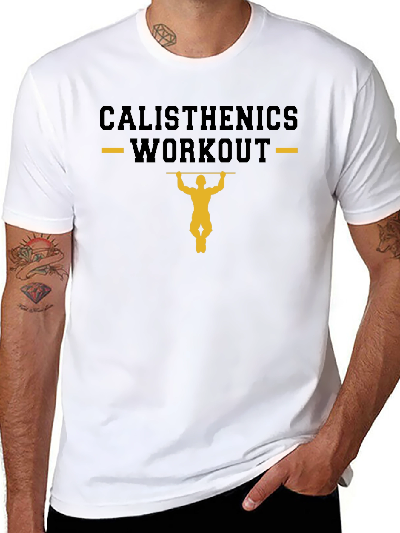 Calisthenics Workout Black T-Shirt