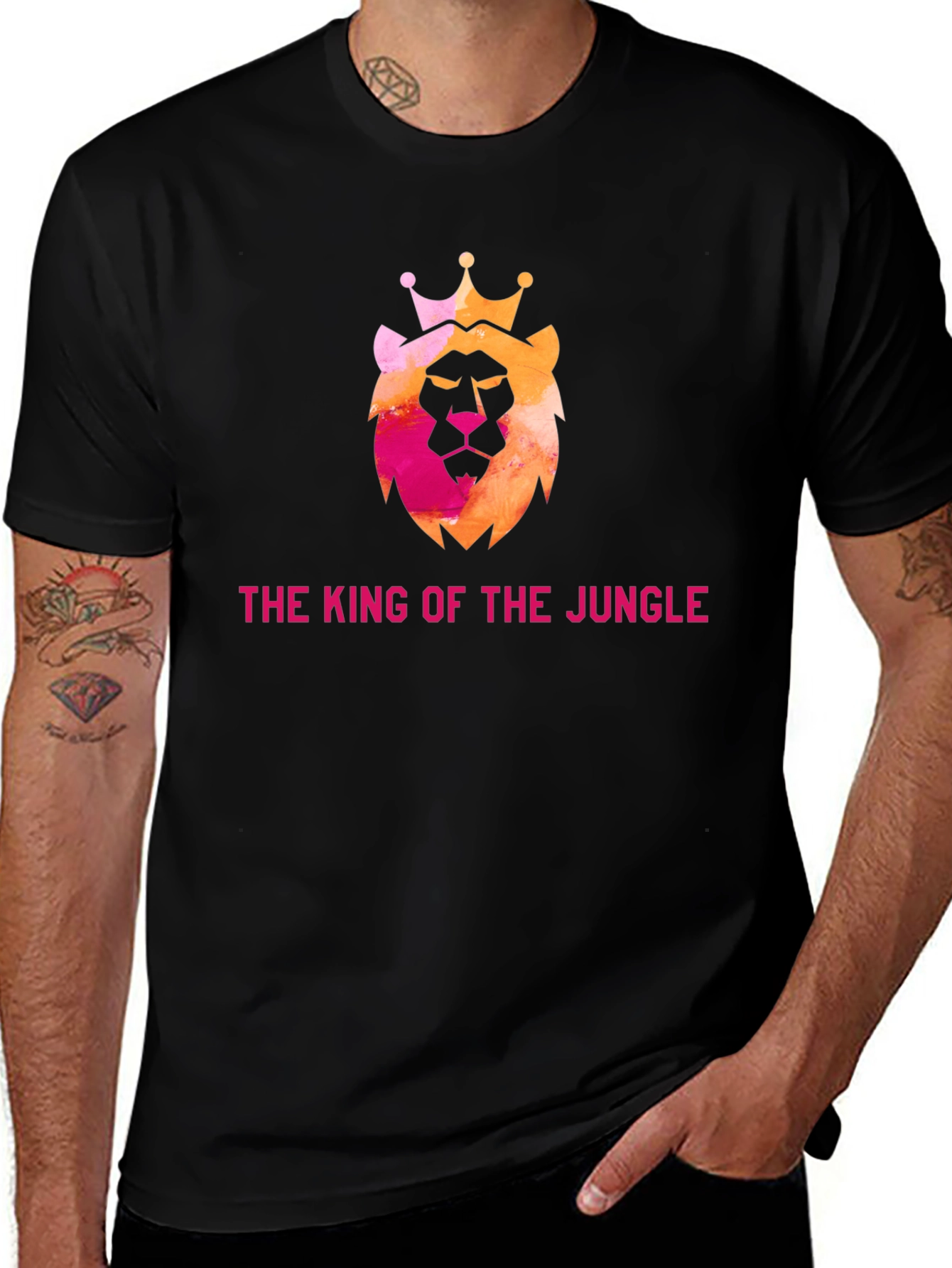 King of the Jungle Graphic Tee - Black