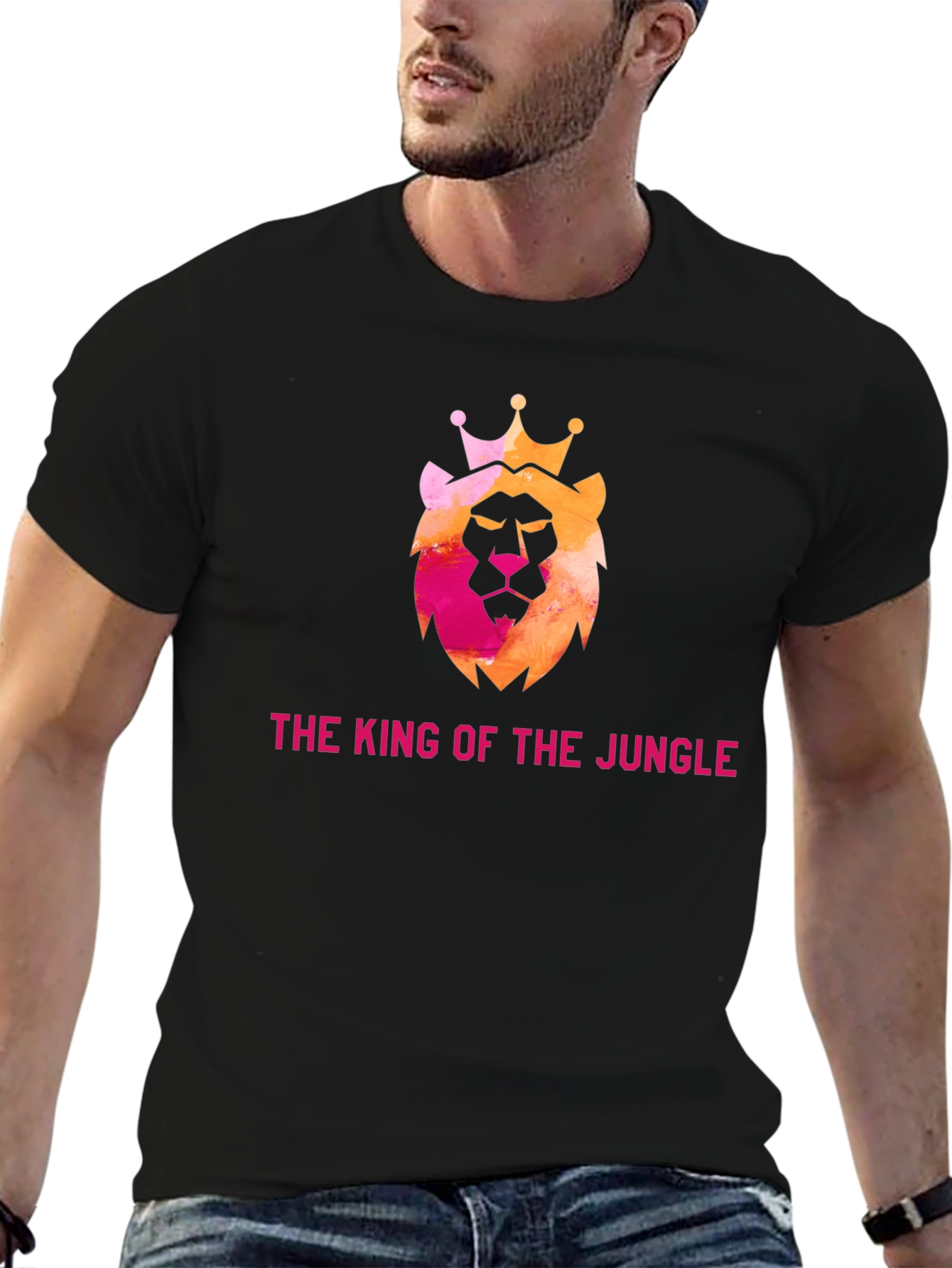 King of the Jungle Graphic Tee - Black