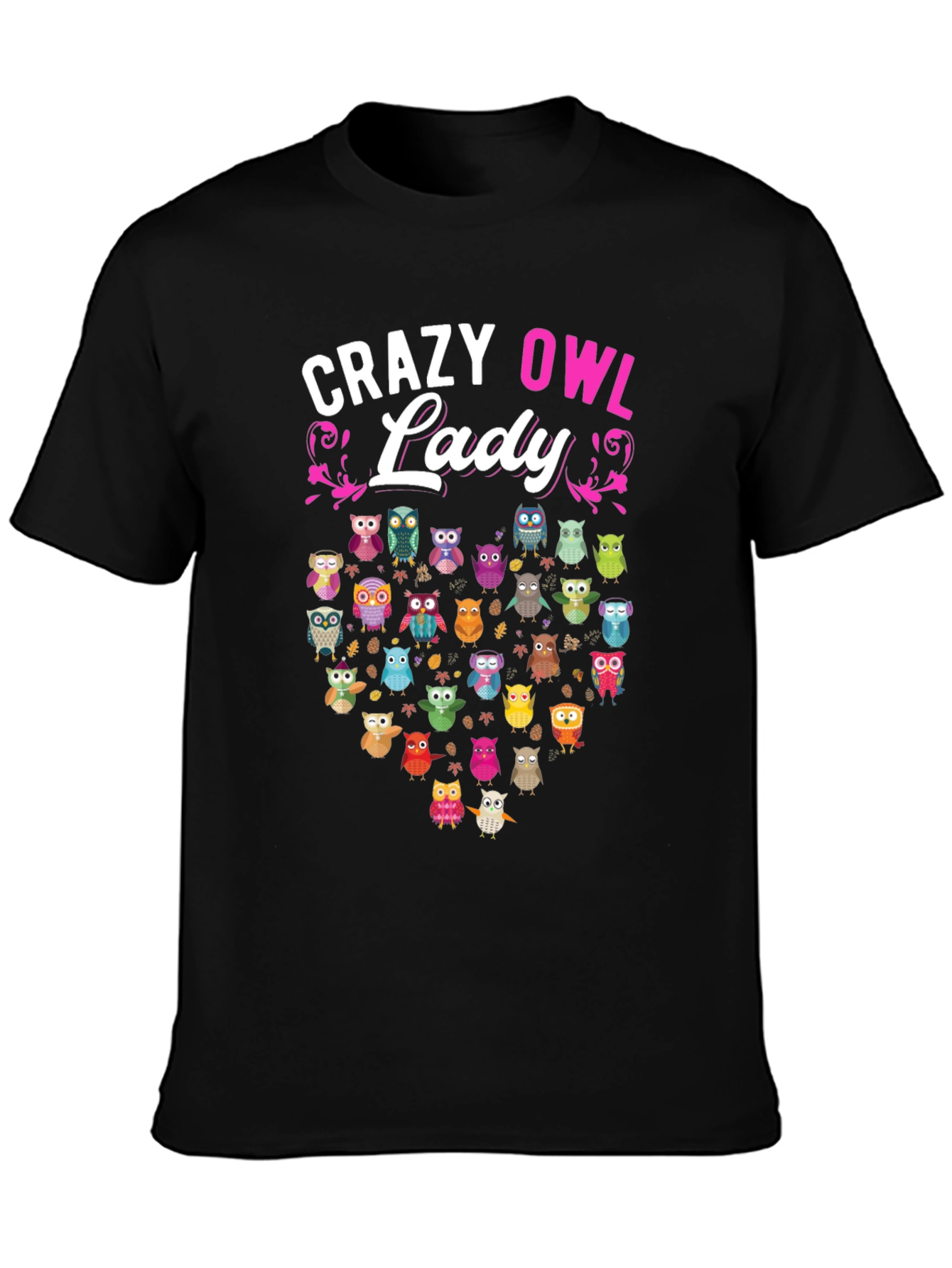 Crazy Owl Lady T-Shirt