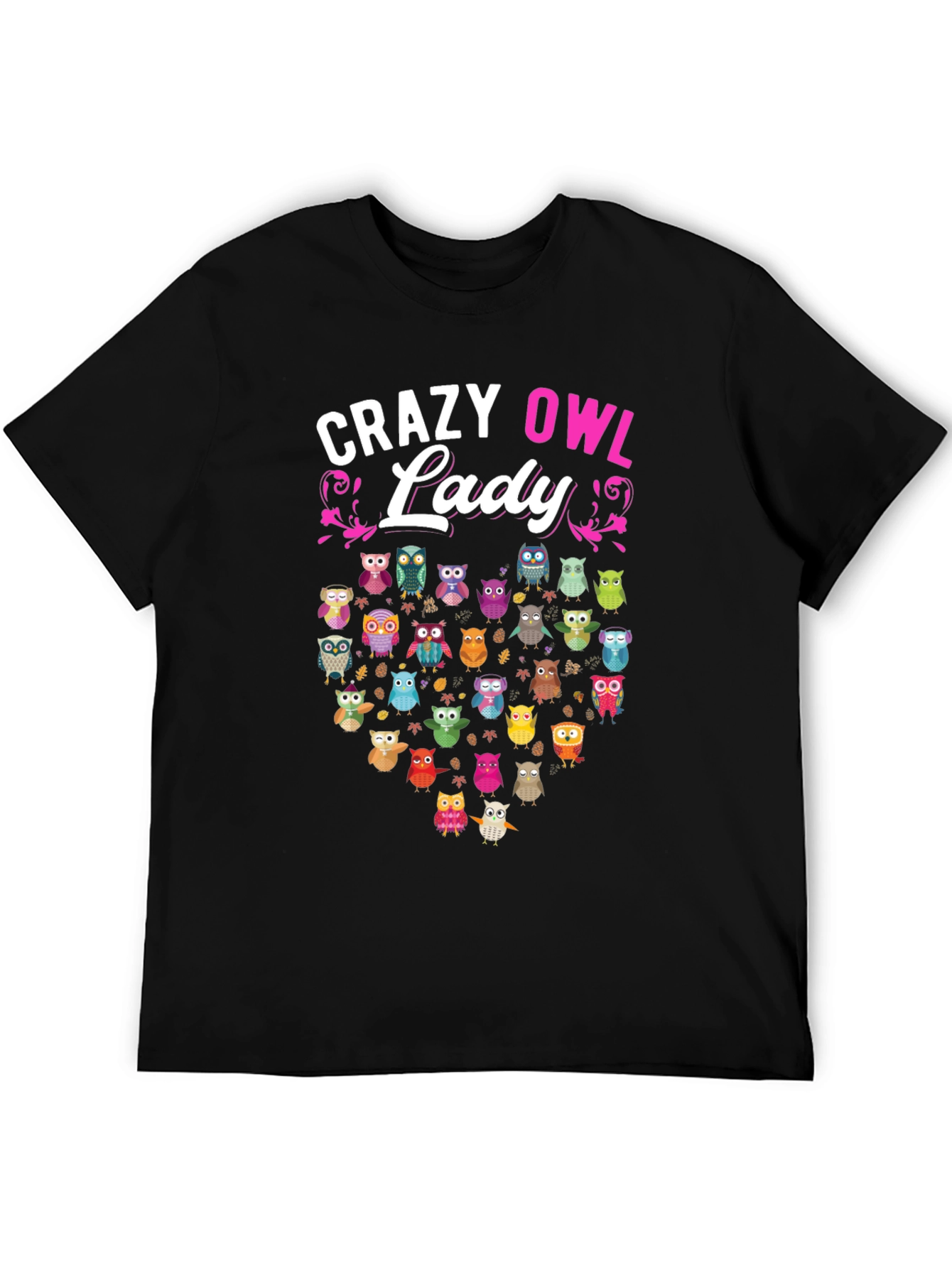 Crazy Owl Lady T-Shirt