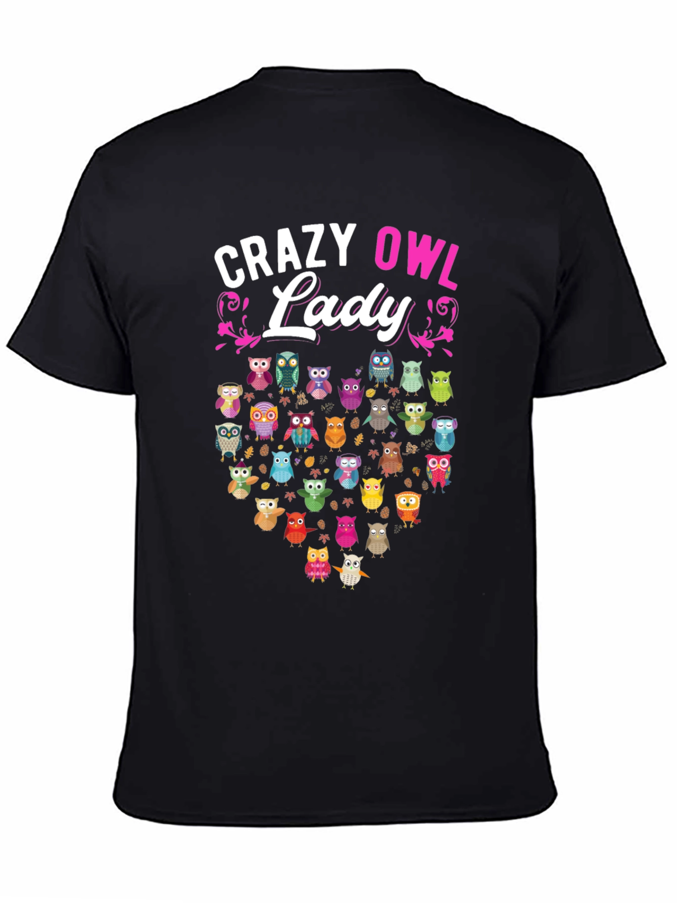 Crazy Owl Lady T-Shirt