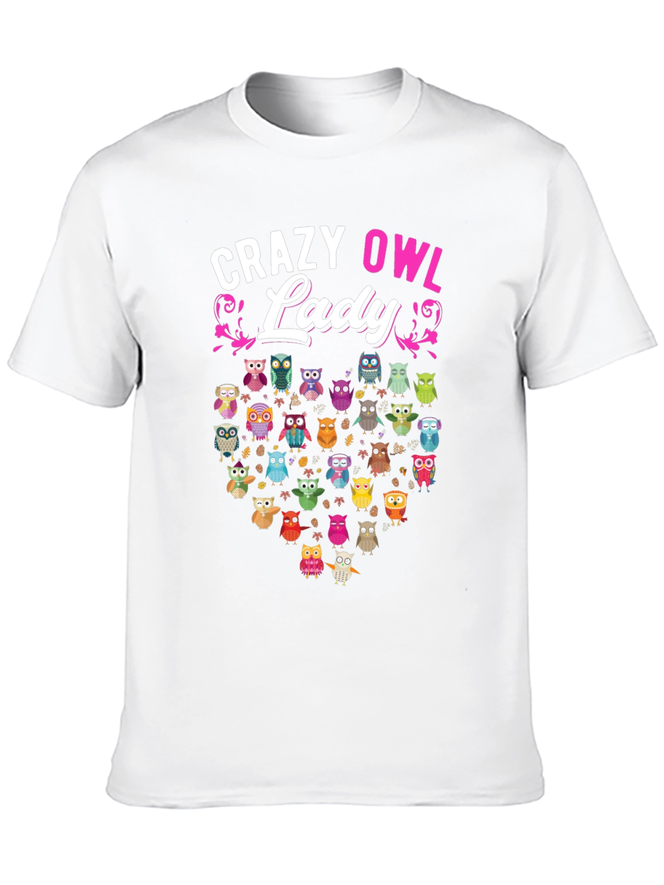 Crazy Owl Lady T-Shirt