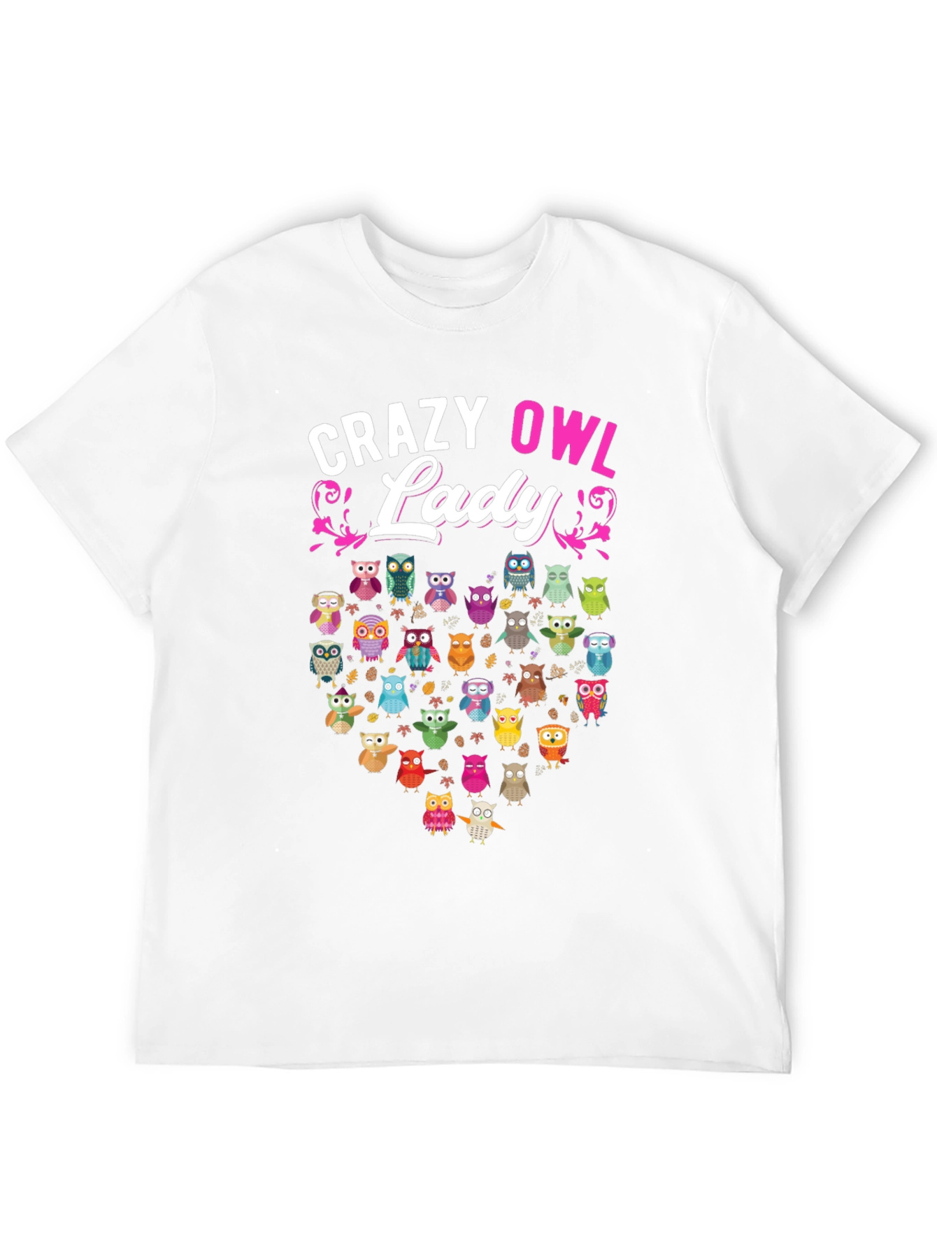 Crazy Owl Lady T-Shirt