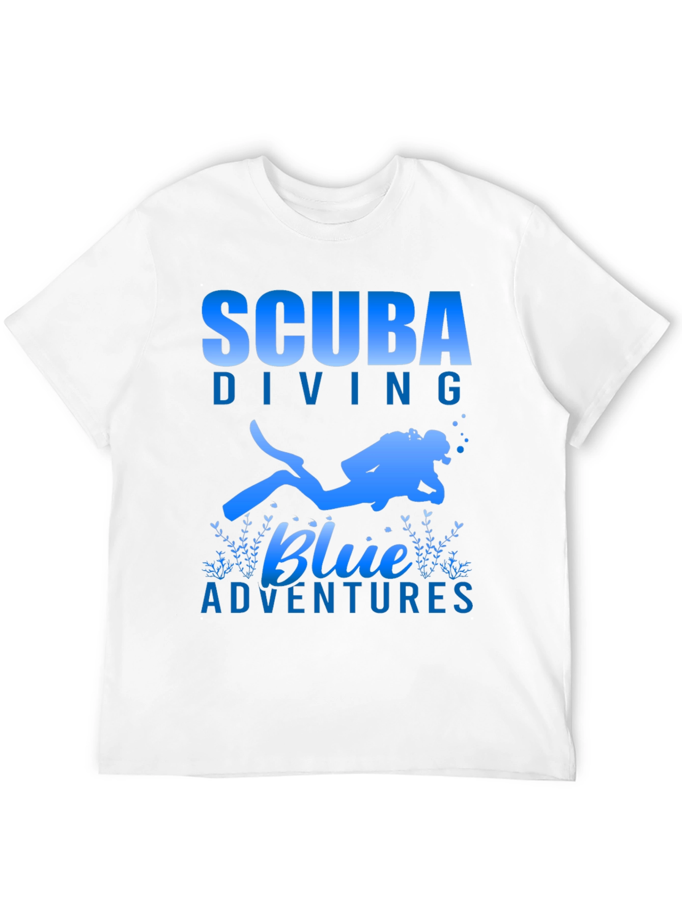Scuba Diving Blue Adventures T-Shirt - Black