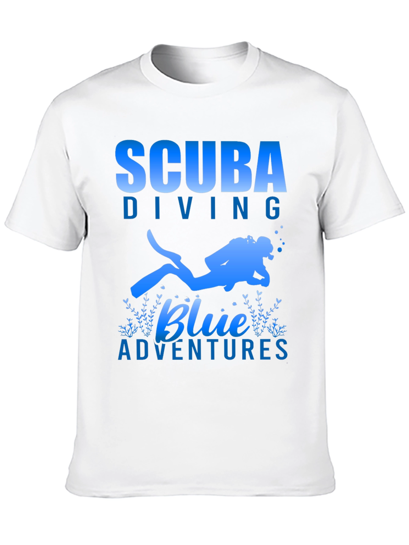 Scuba Diving Blue Adventures T-Shirt - Black