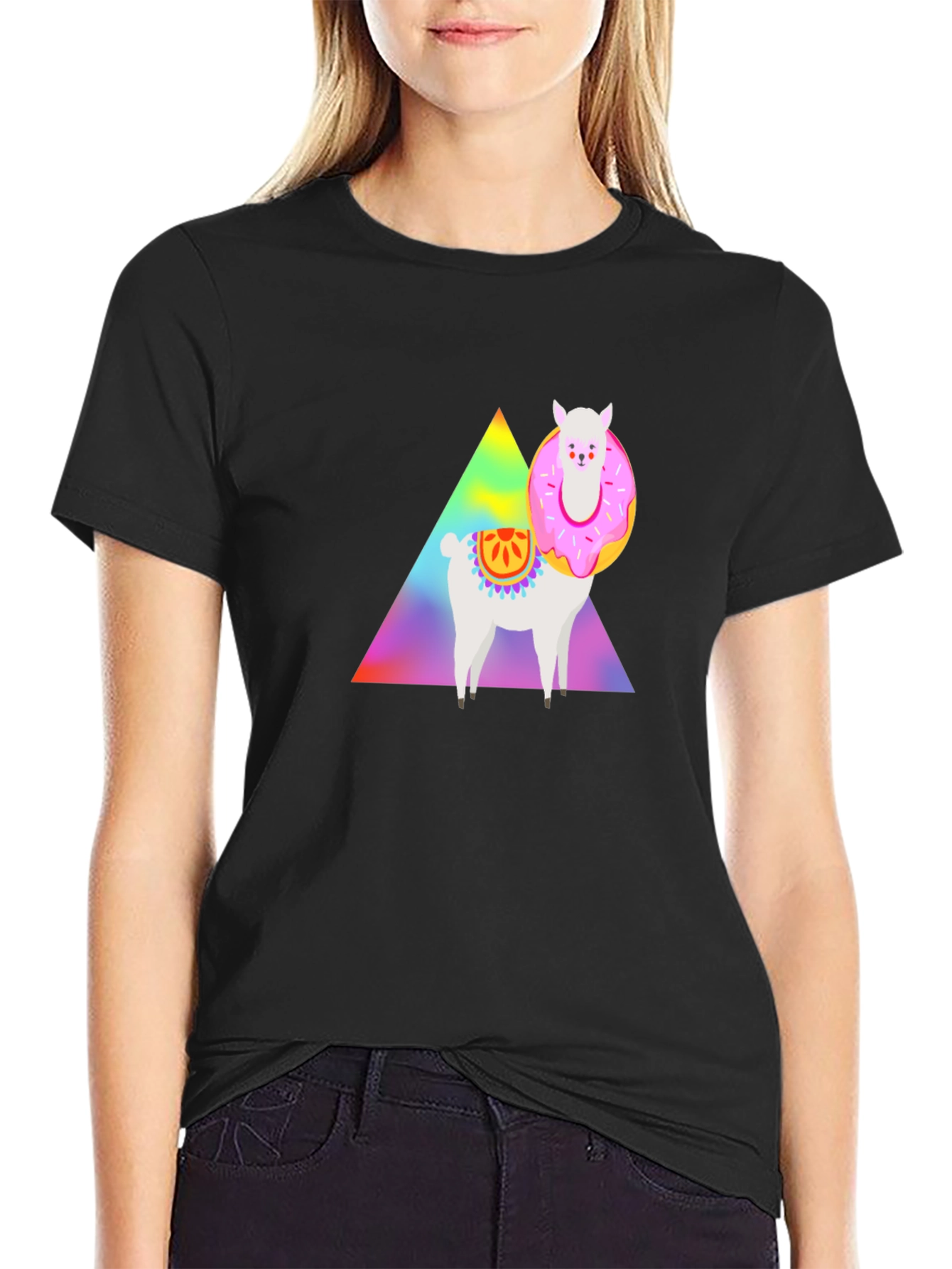 Llama Donut T-Shirt - Graphic Tee