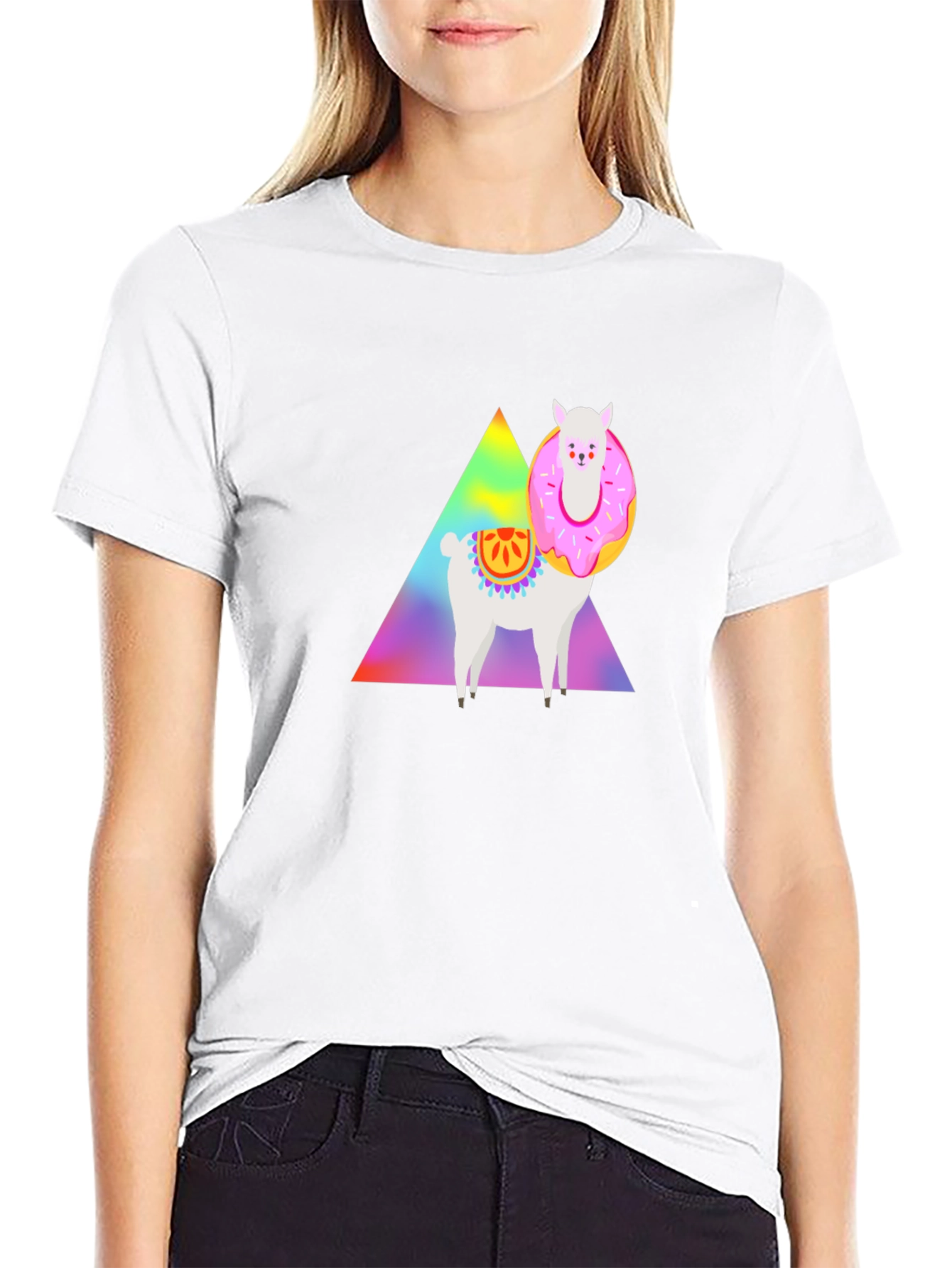 Llama Donut T-Shirt - Graphic Tee