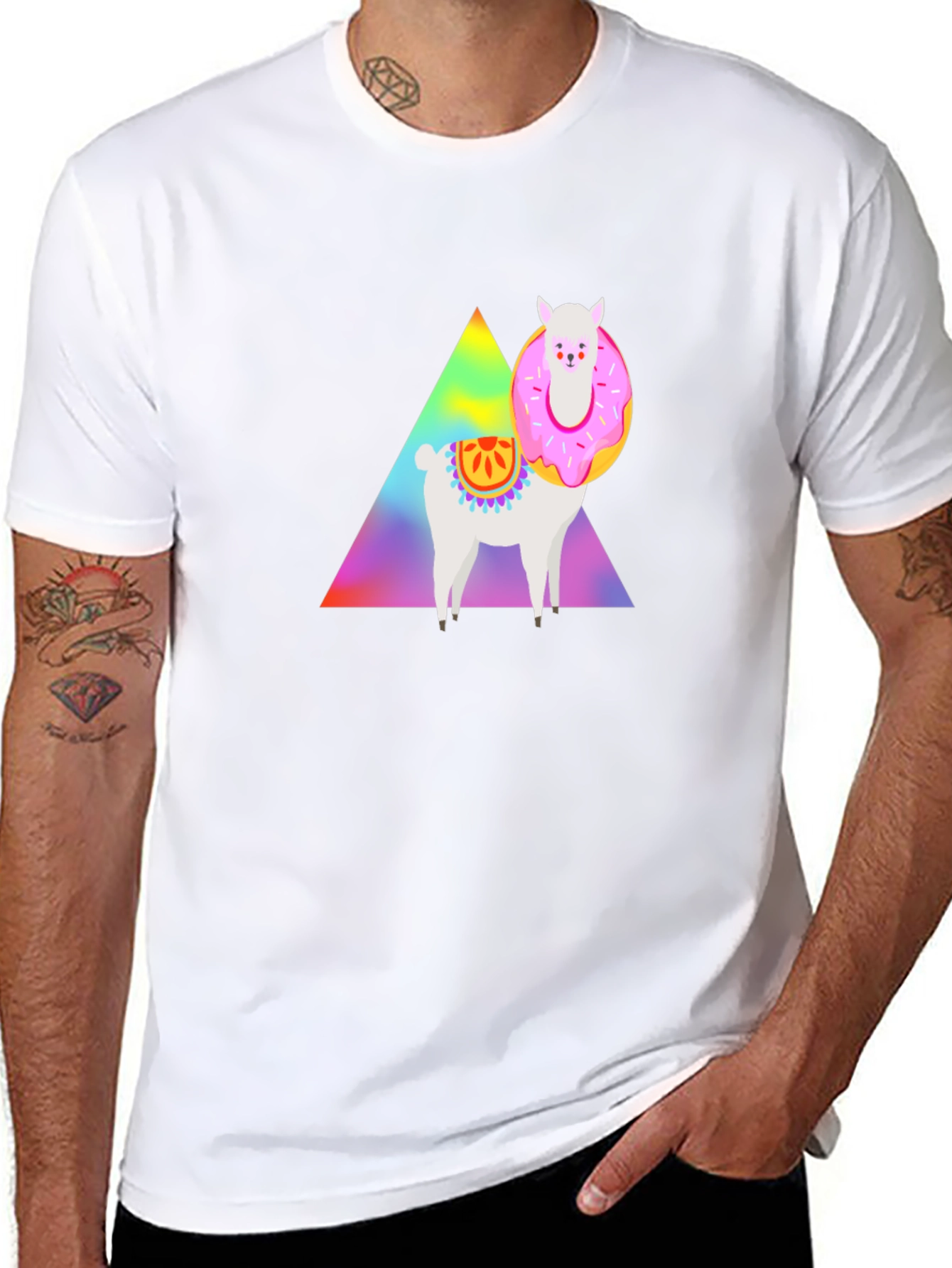 Llama Donut T-Shirt - Graphic Tee