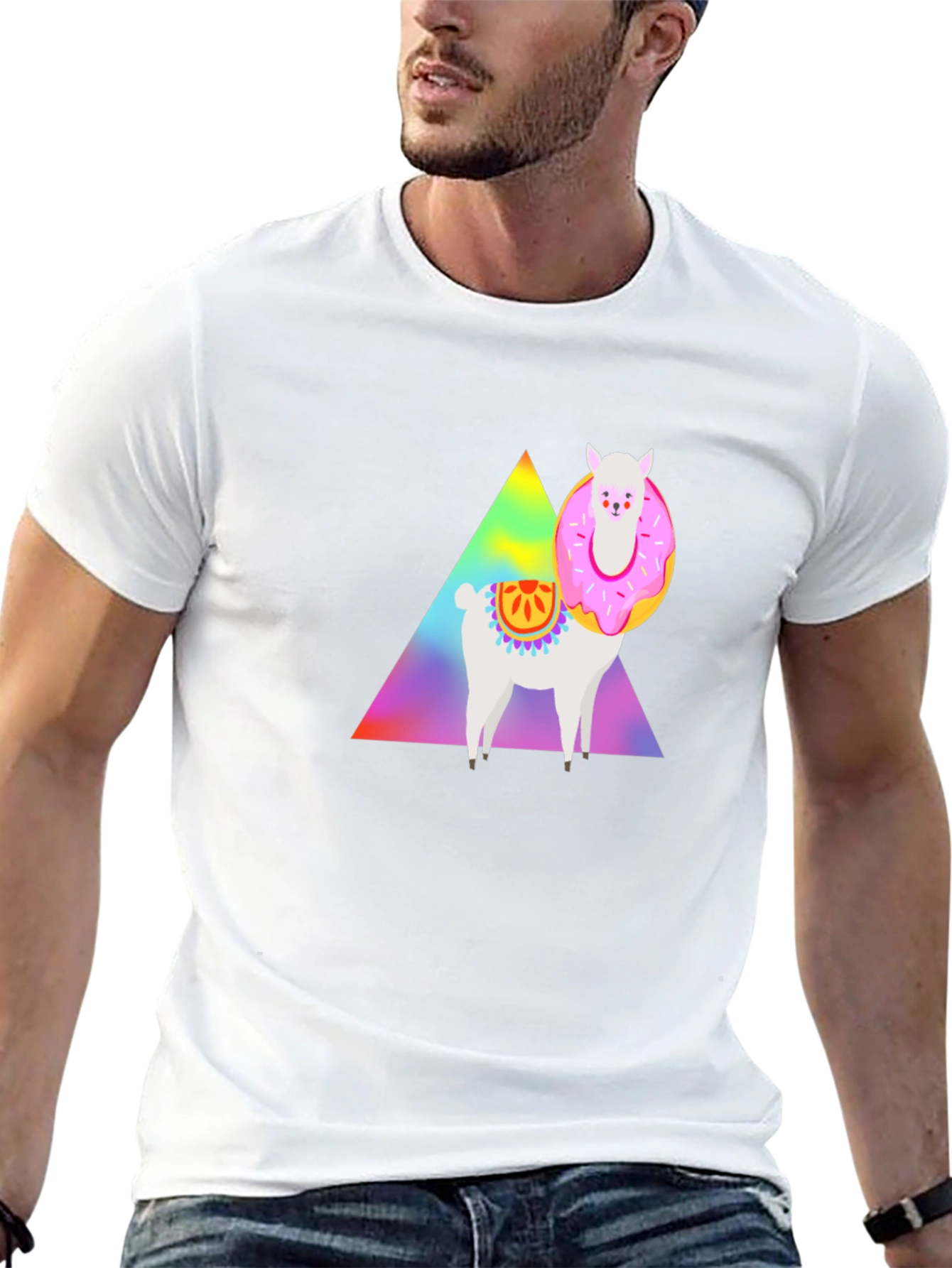 Llama Donut T-Shirt - Graphic Tee