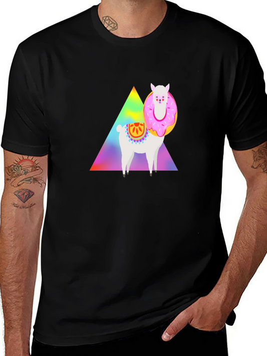 Llama Donut T-Shirt - Graphic Tee