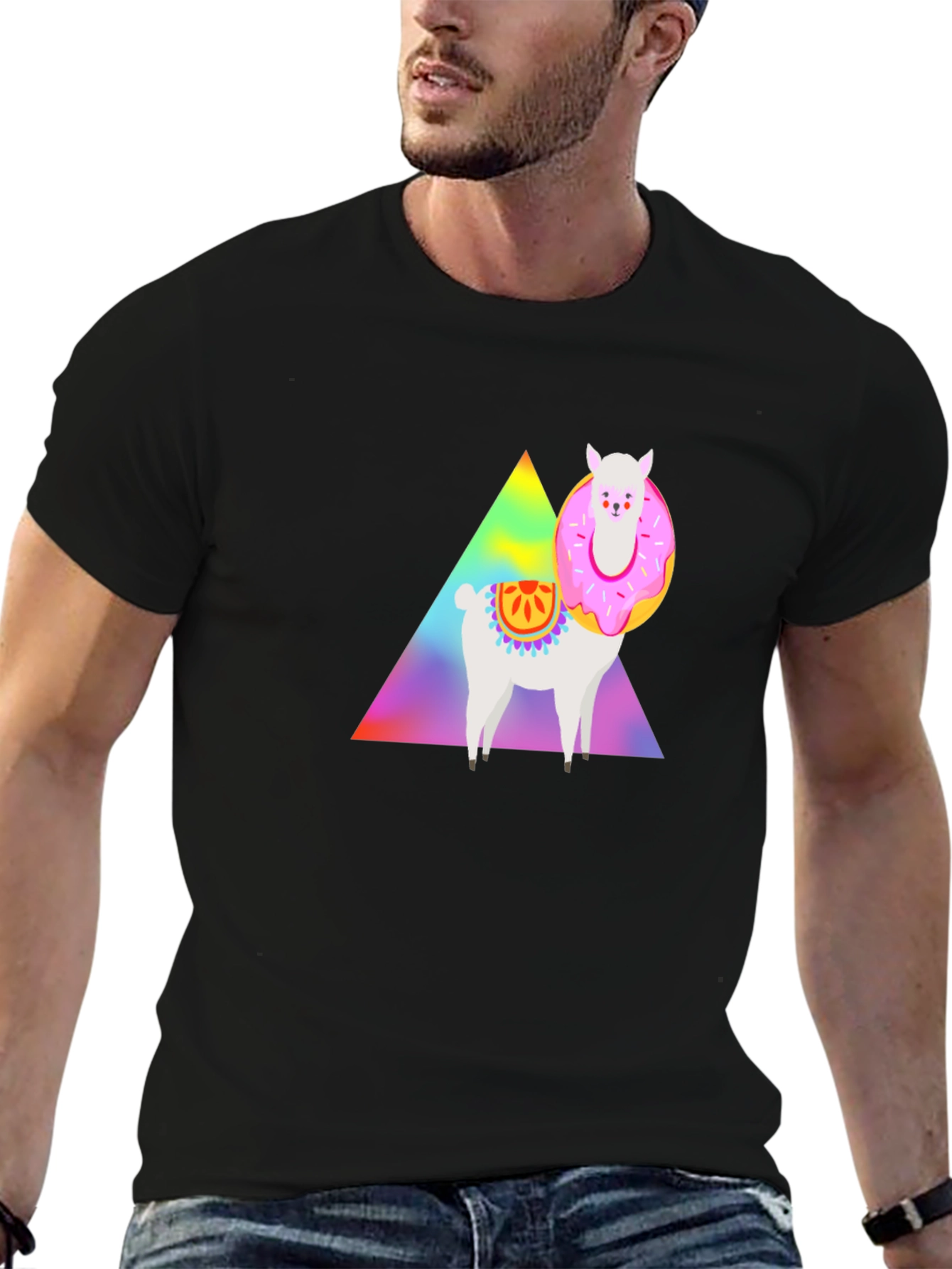 Llama Donut T-Shirt - Graphic Tee