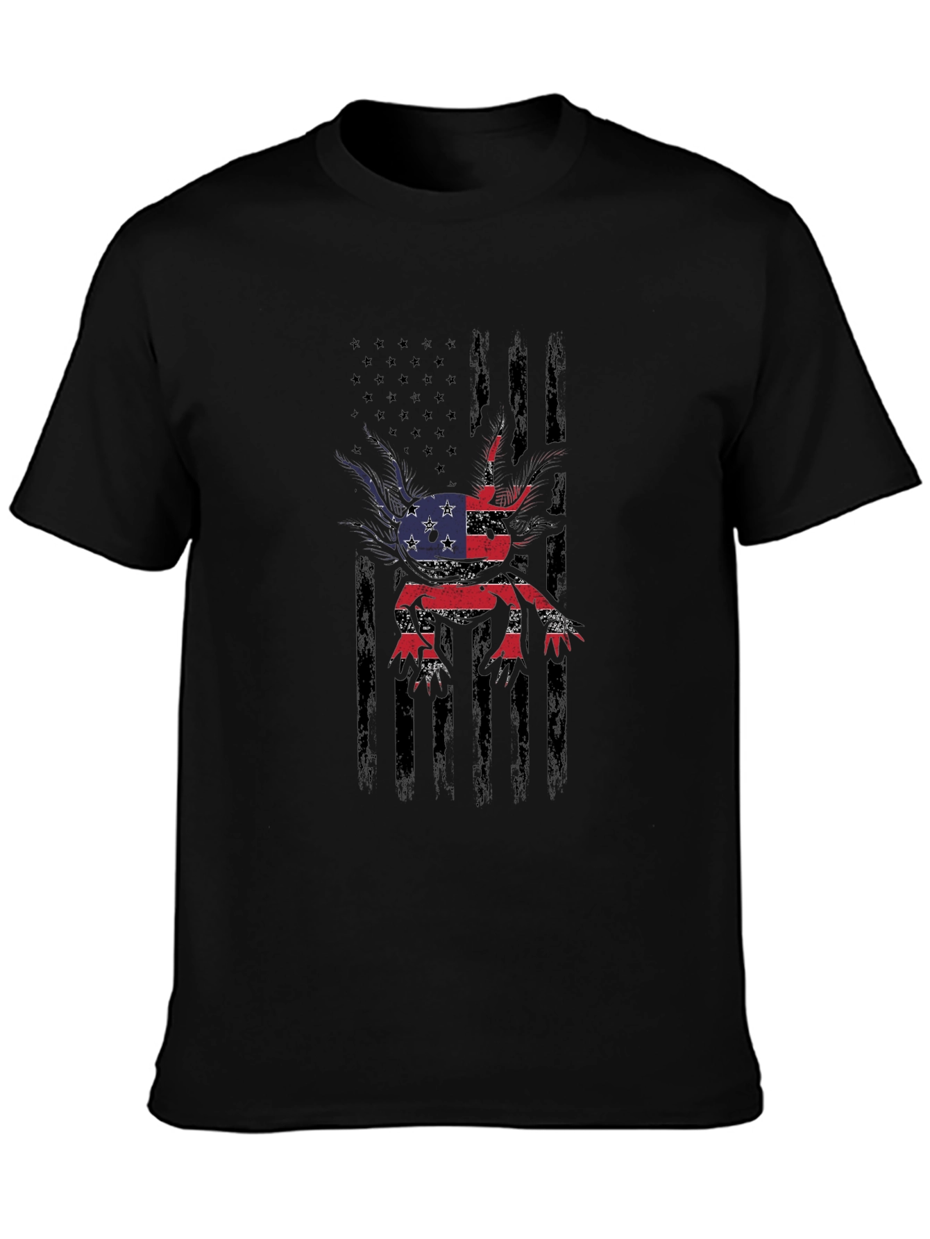 American Flag Axolotl Graphic Tee