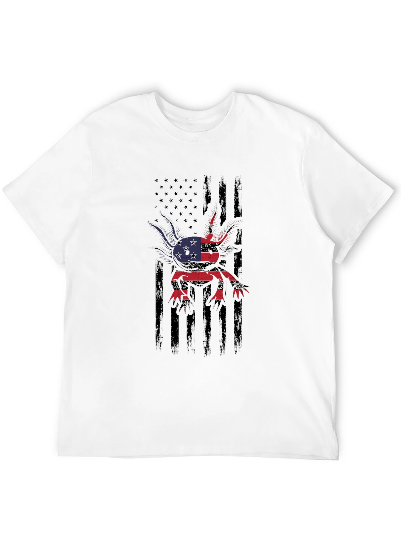 American Flag Axolotl Graphic Tee