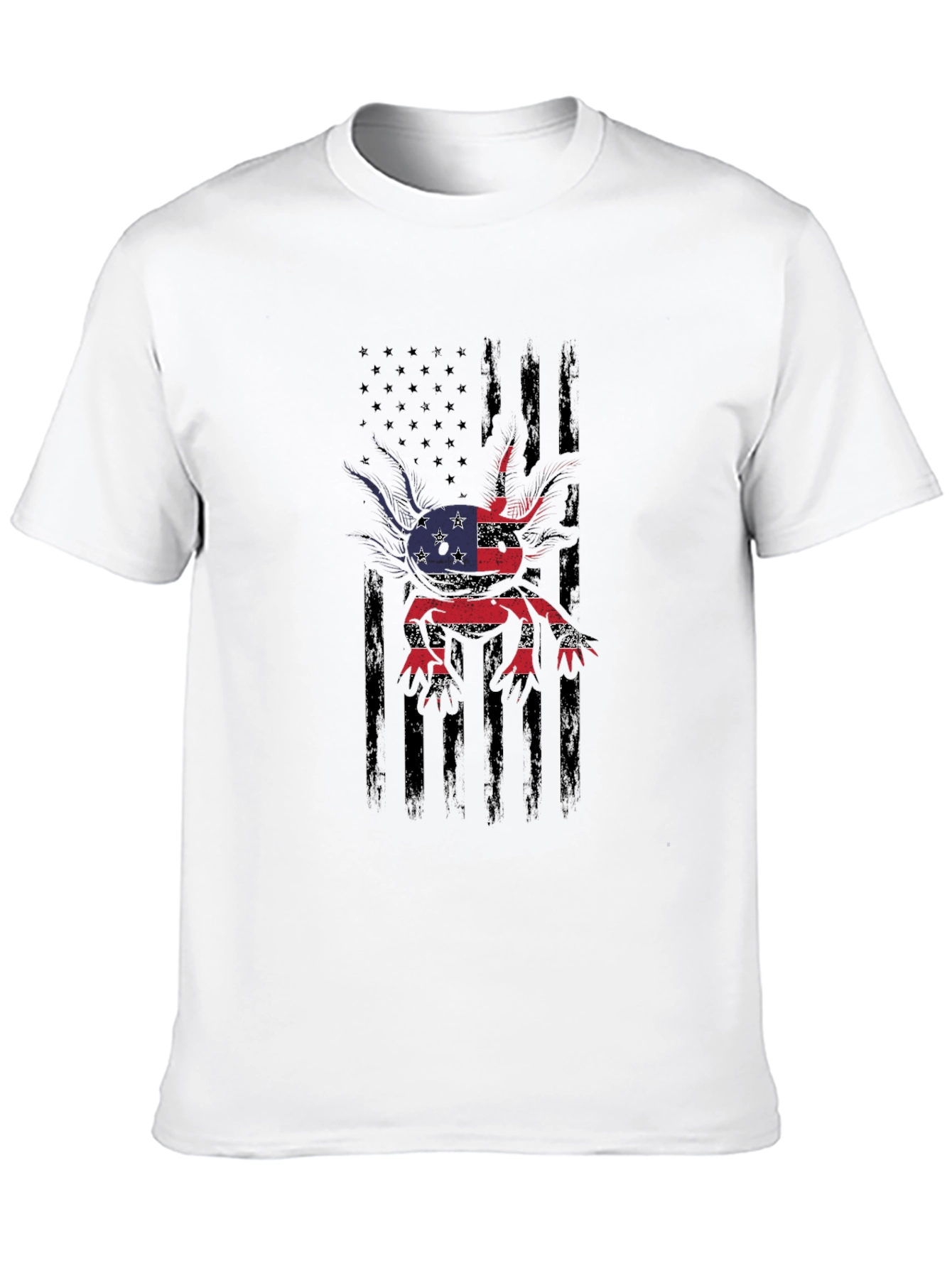 American Flag Axolotl Graphic Tee