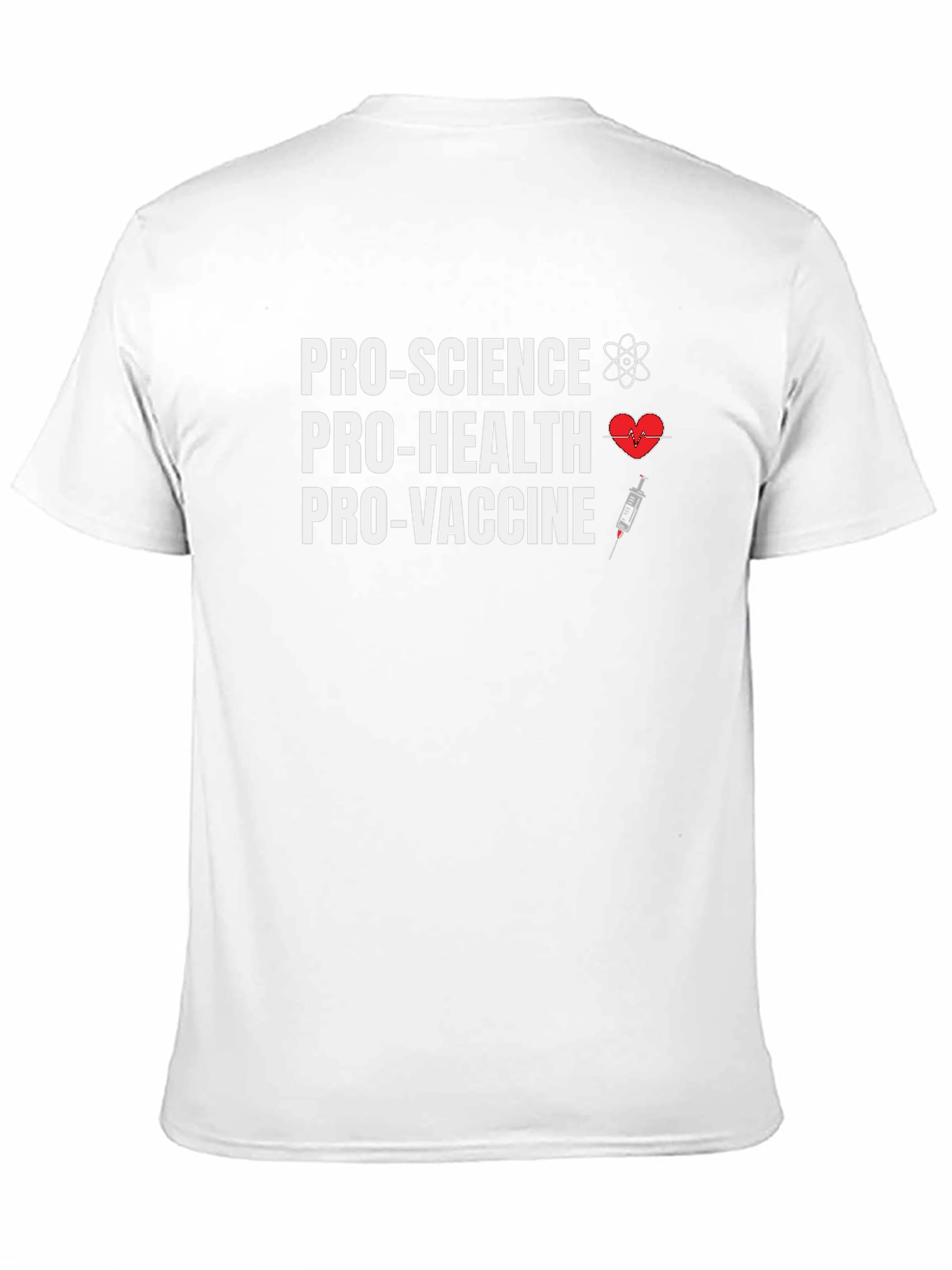 Pro-Science Pro-Health Pro-Vaccine Black T-Shirt