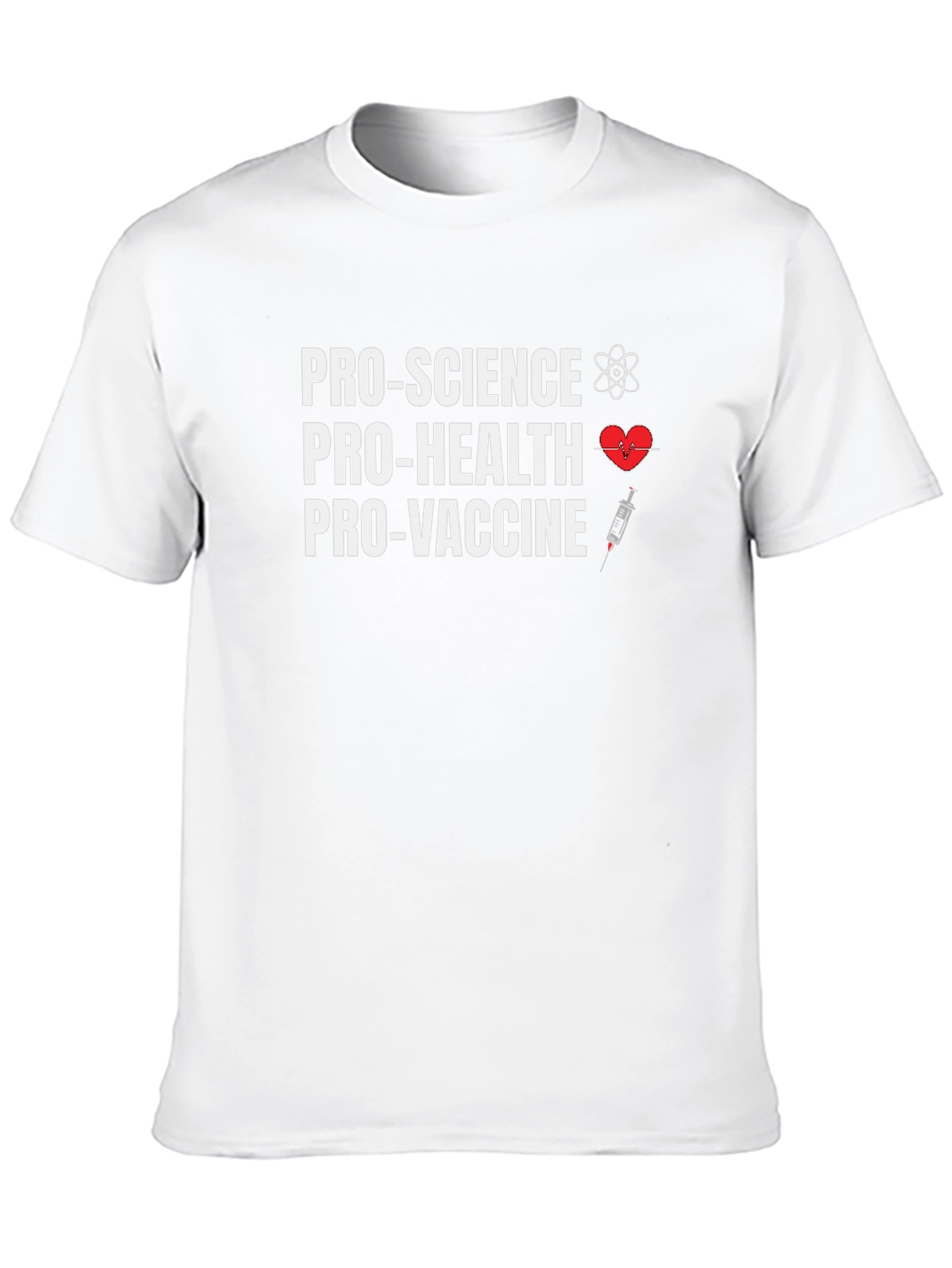 Pro-Science Pro-Health Pro-Vaccine Black T-Shirt
