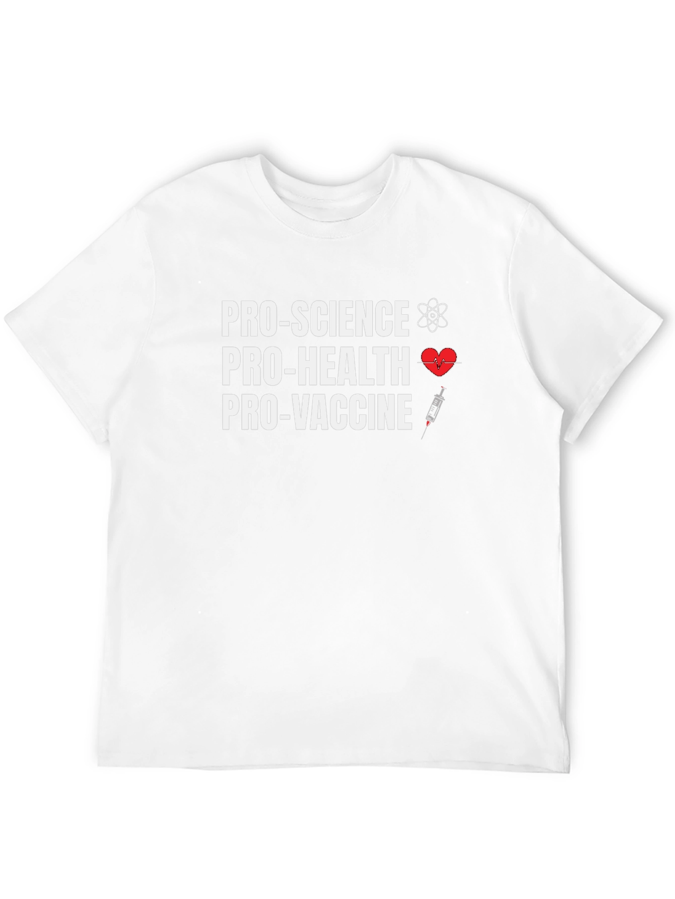 Pro-Science Pro-Health Pro-Vaccine Black T-Shirt