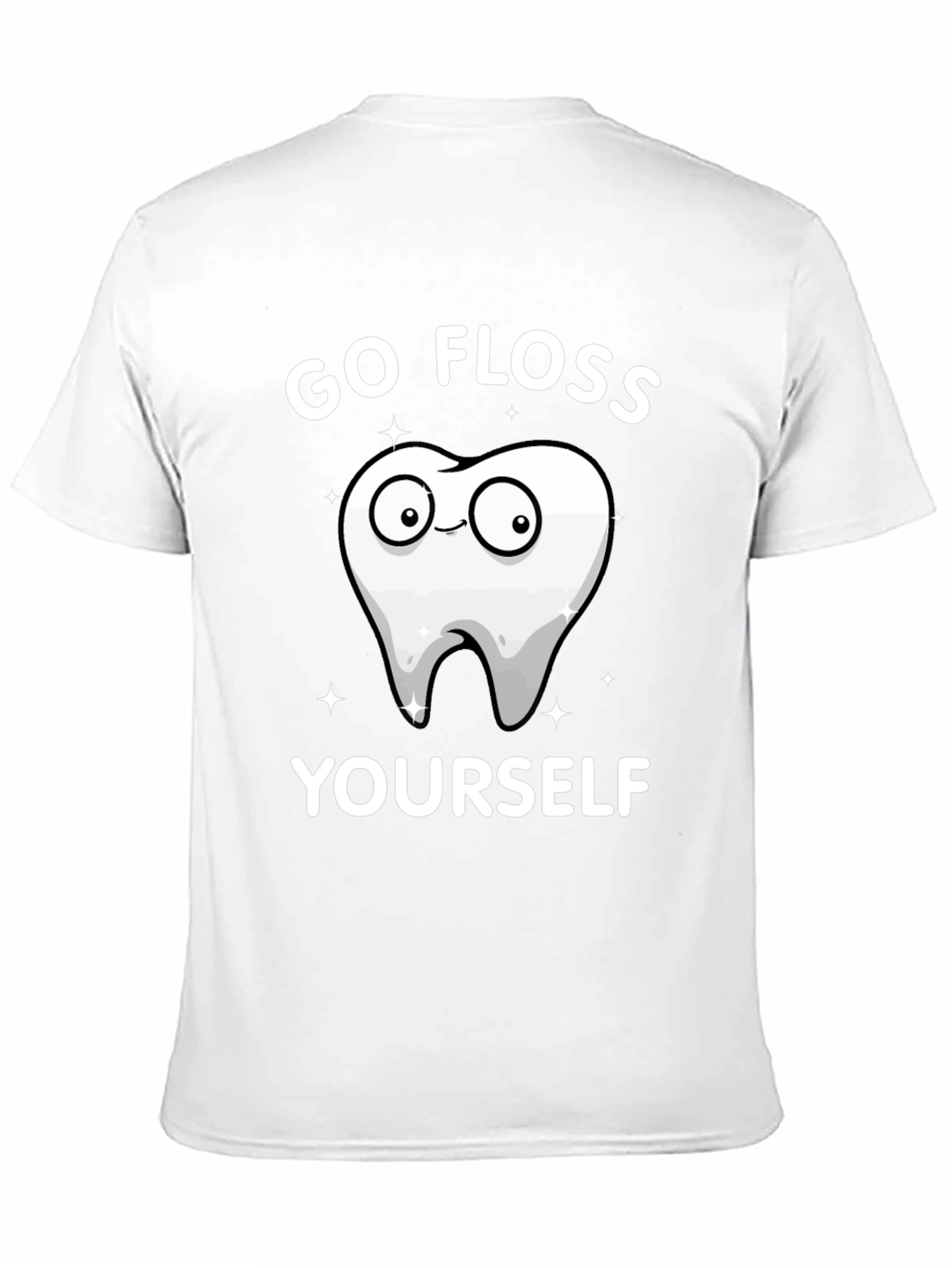 Go Floss Yourself Graphic Tee - Black Cotton T-Shirt