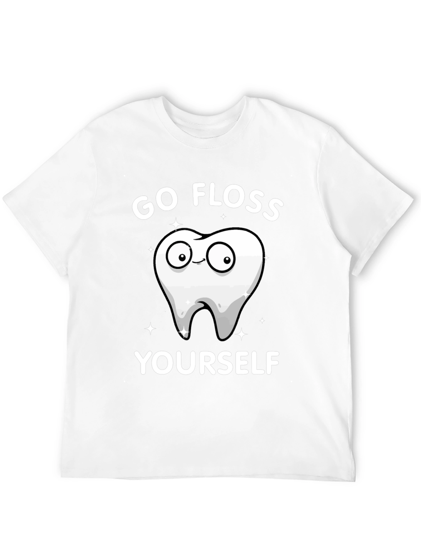 Go Floss Yourself Graphic Tee - Black Cotton T-Shirt