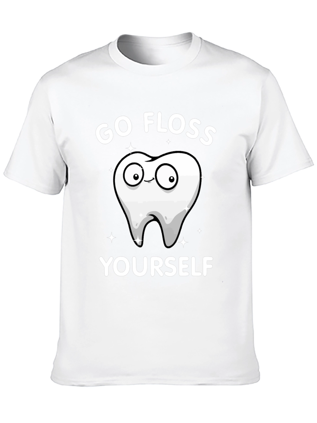 Go Floss Yourself Graphic Tee - Black Cotton T-Shirt