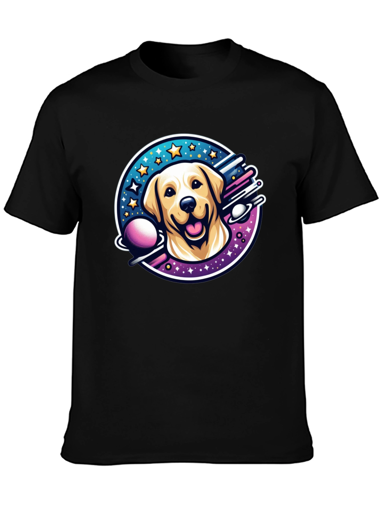 Cosmic Labrador T-Shirt - Space Dog Tee