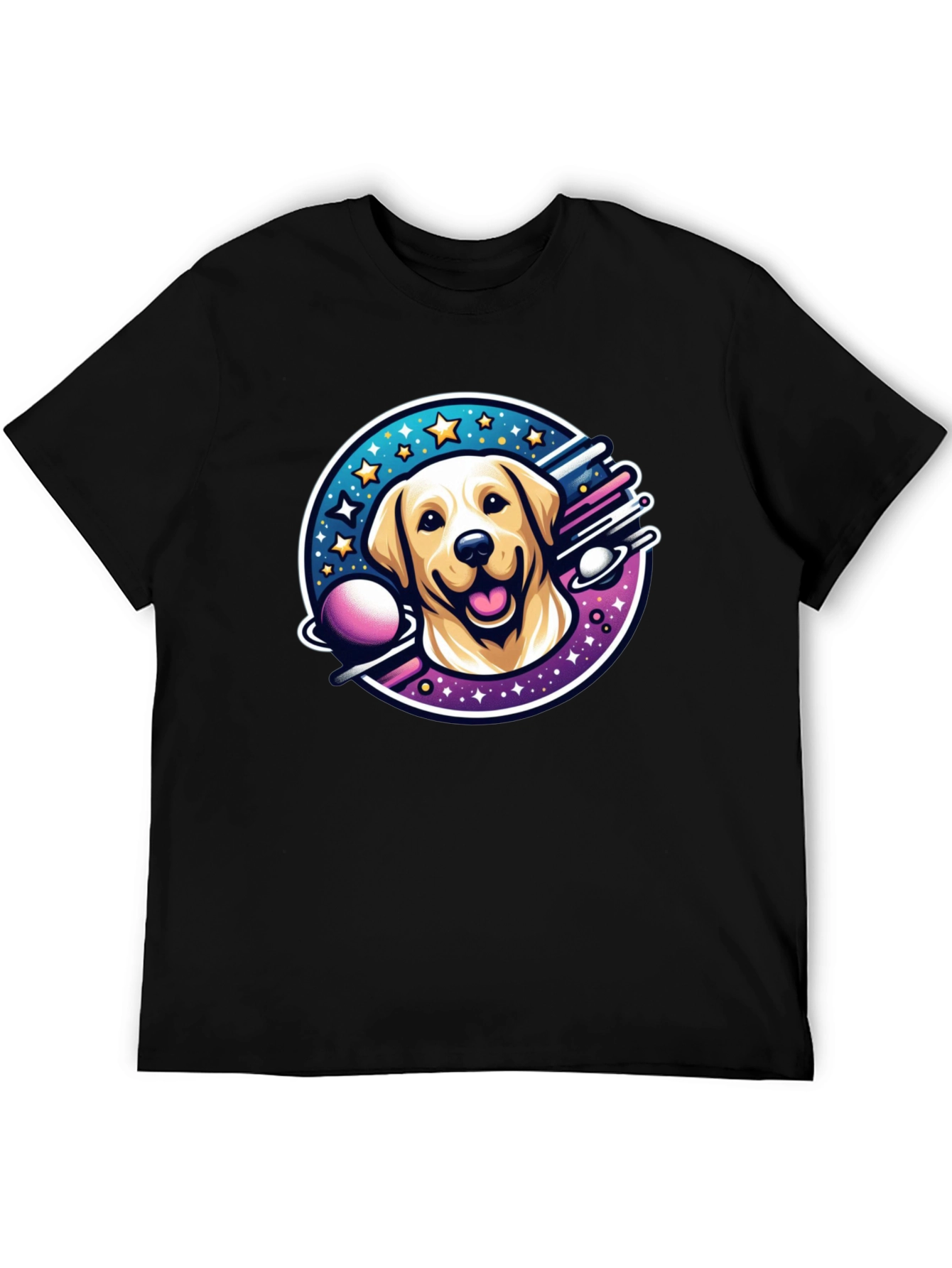 Cosmic Labrador T-Shirt - Space Dog Tee