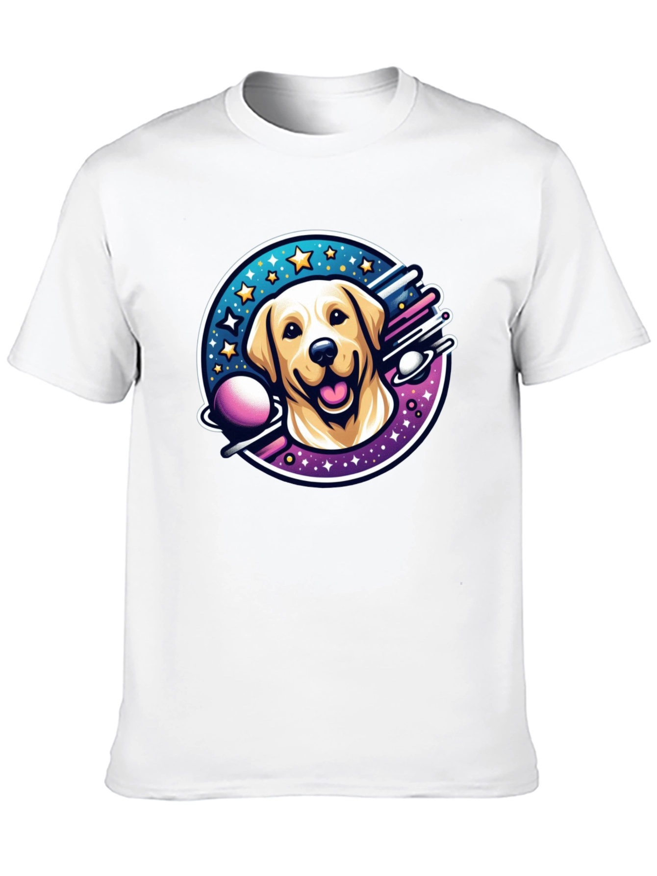 Cosmic Labrador T-Shirt - Space Dog Tee