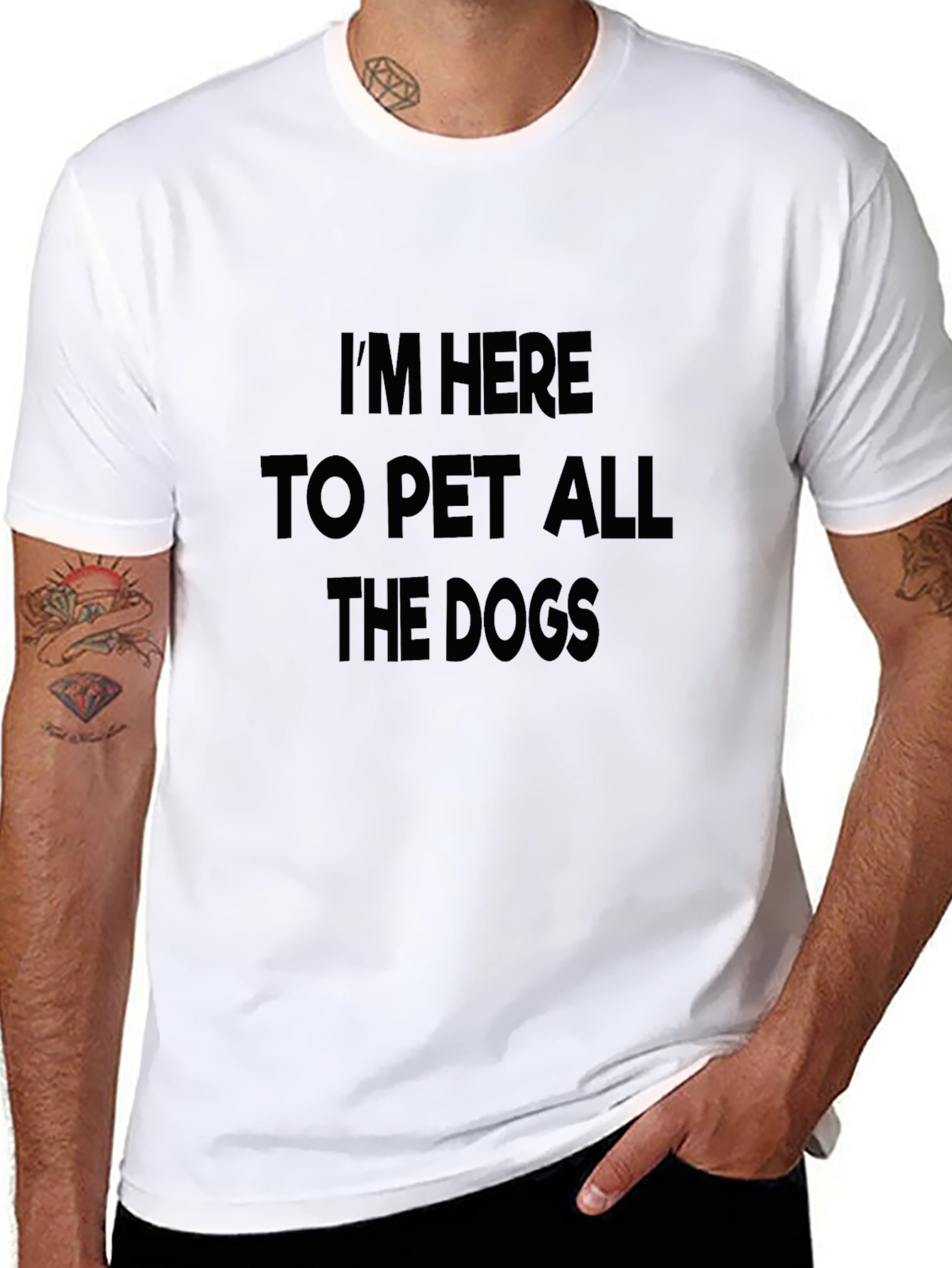 Pet All the Dogs T-Shirt - Black Mens Fit