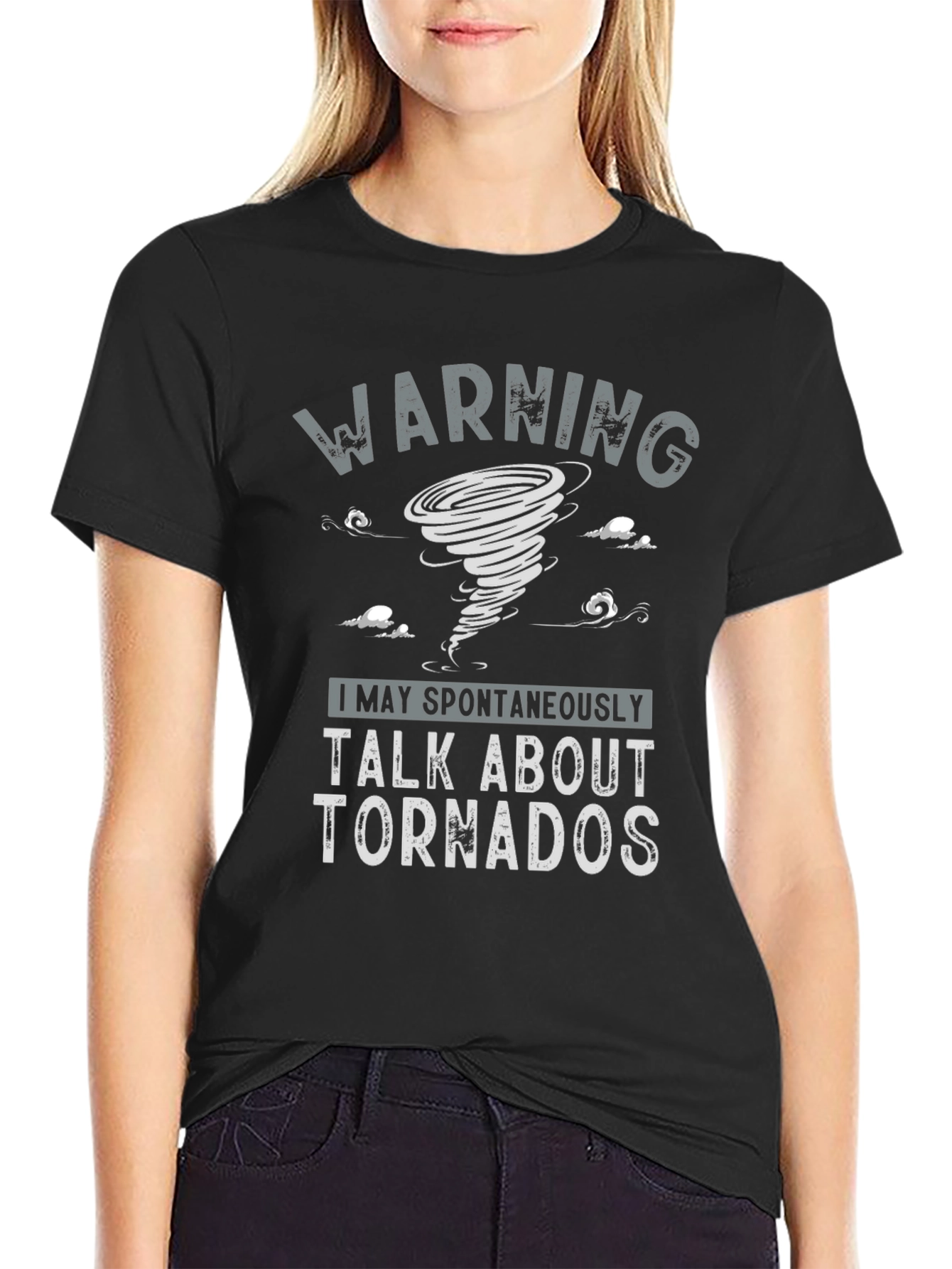 Warning Talk About Tornadoes Graphic T-Shirt