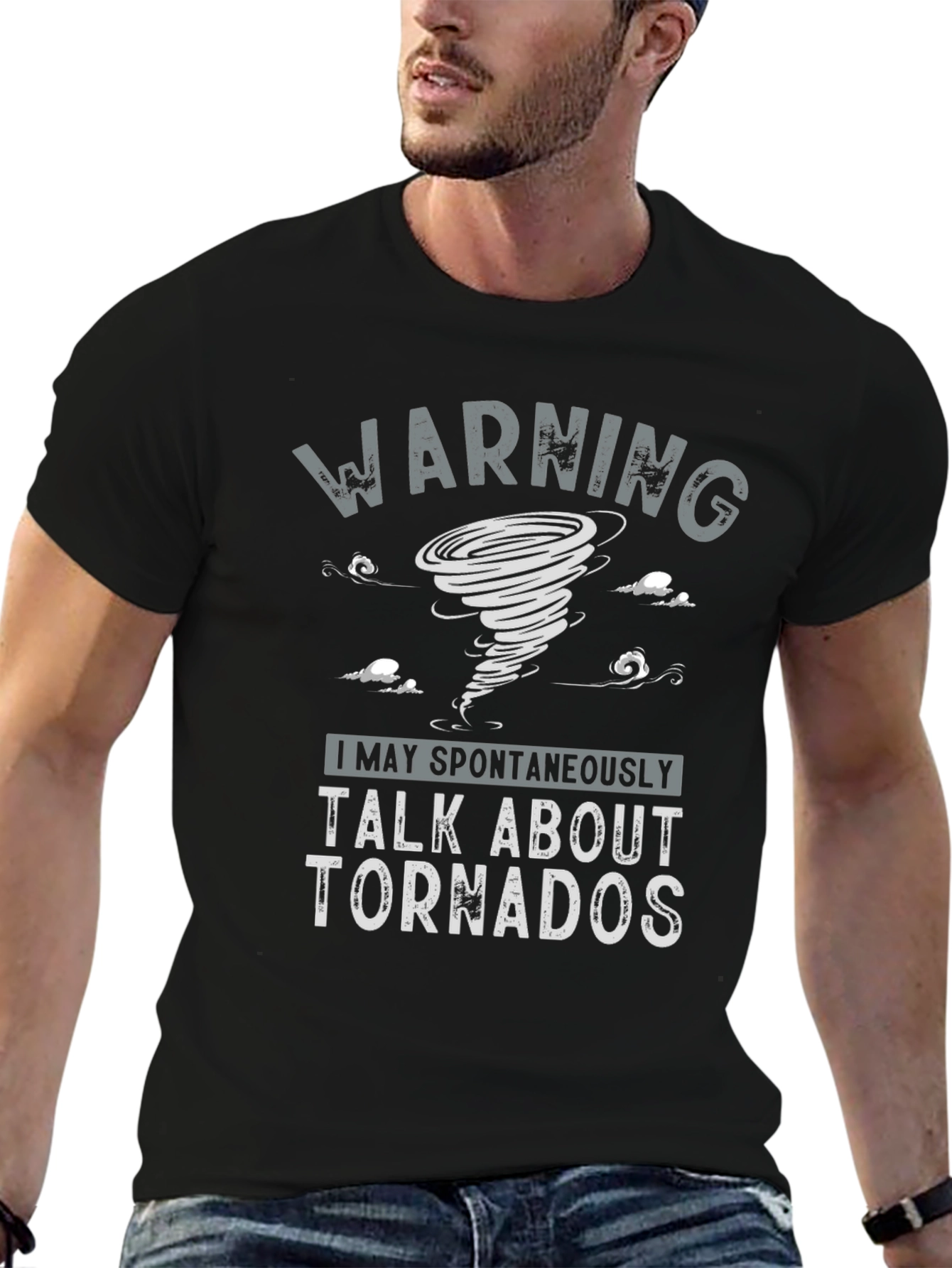 Warning Talk About Tornadoes Graphic T-Shirt