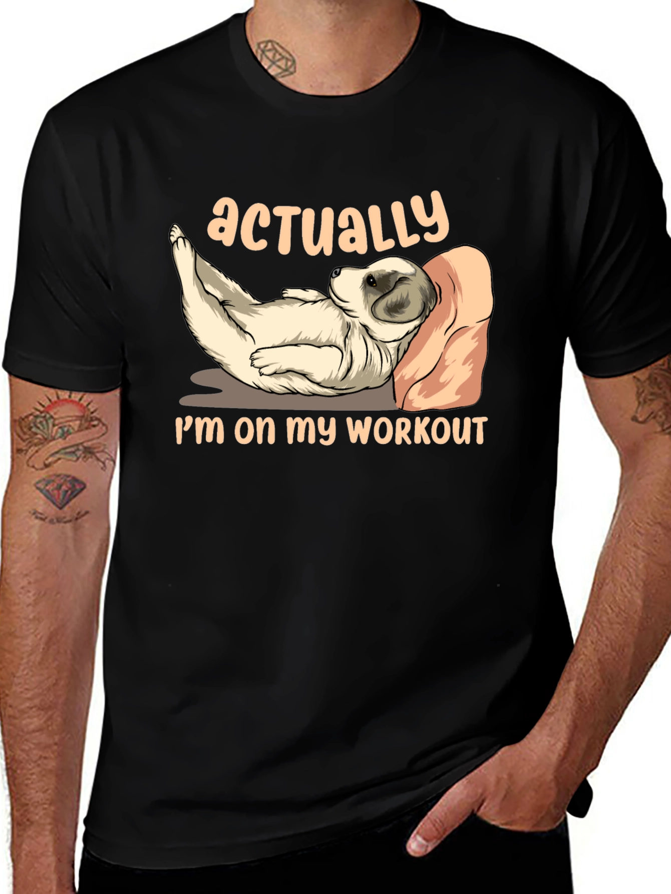 Lazy Dog Workout Graphic Tee