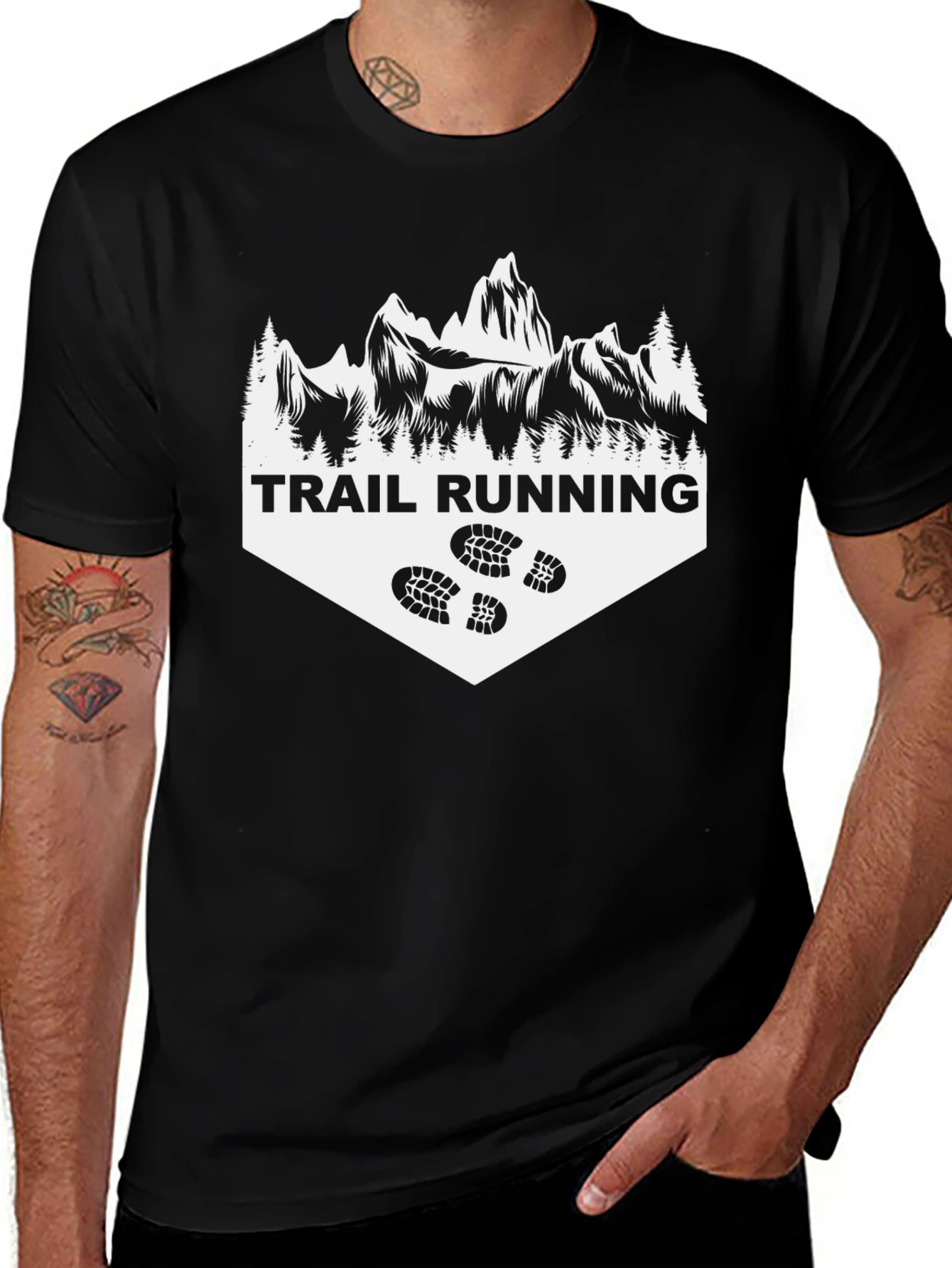 Trail Running Graphic Tee - Outdoor Adventure Shirt