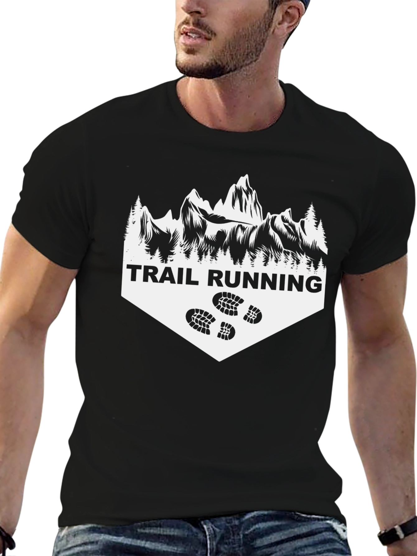 Trail Running Graphic Tee - Outdoor Adventure Shirt