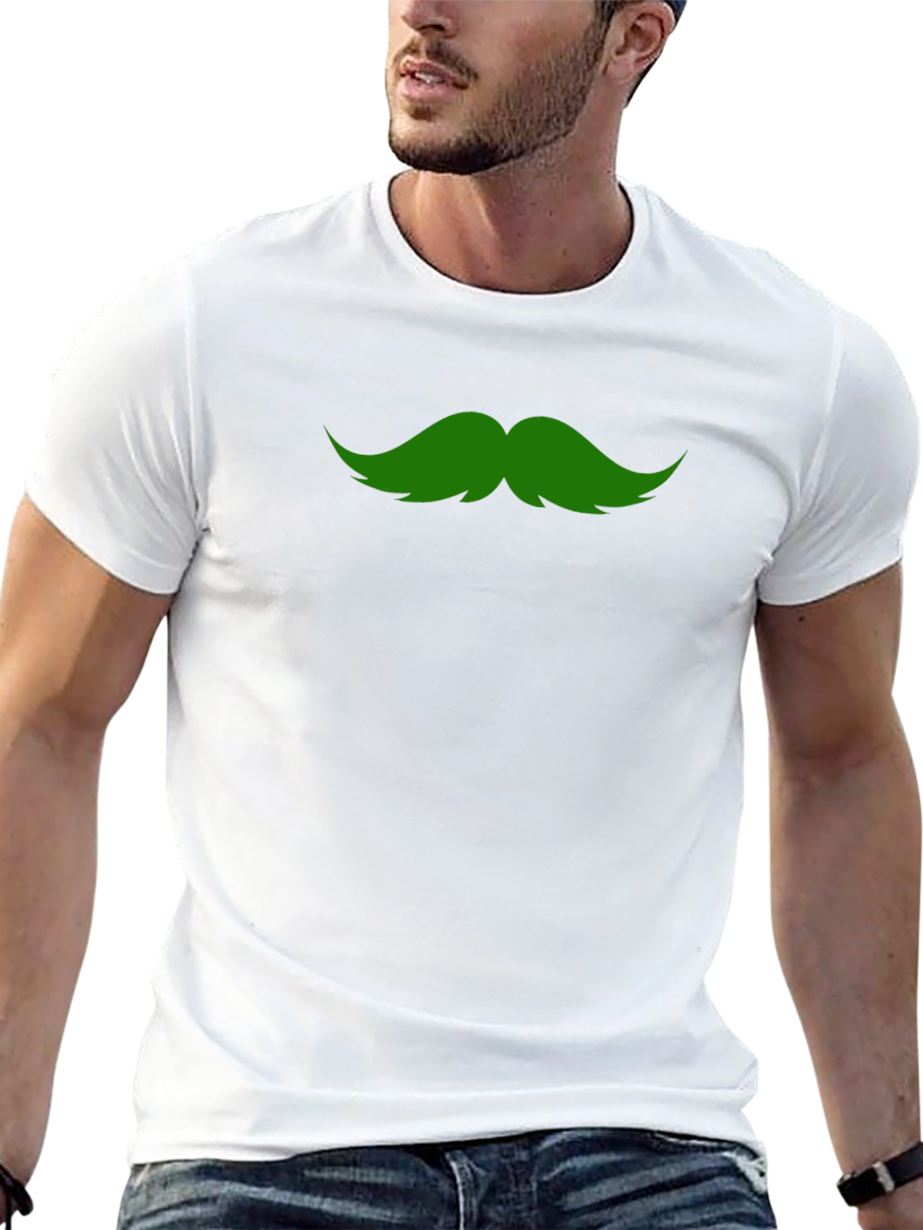 St. Patricks Day Green Mustache T-Shirt