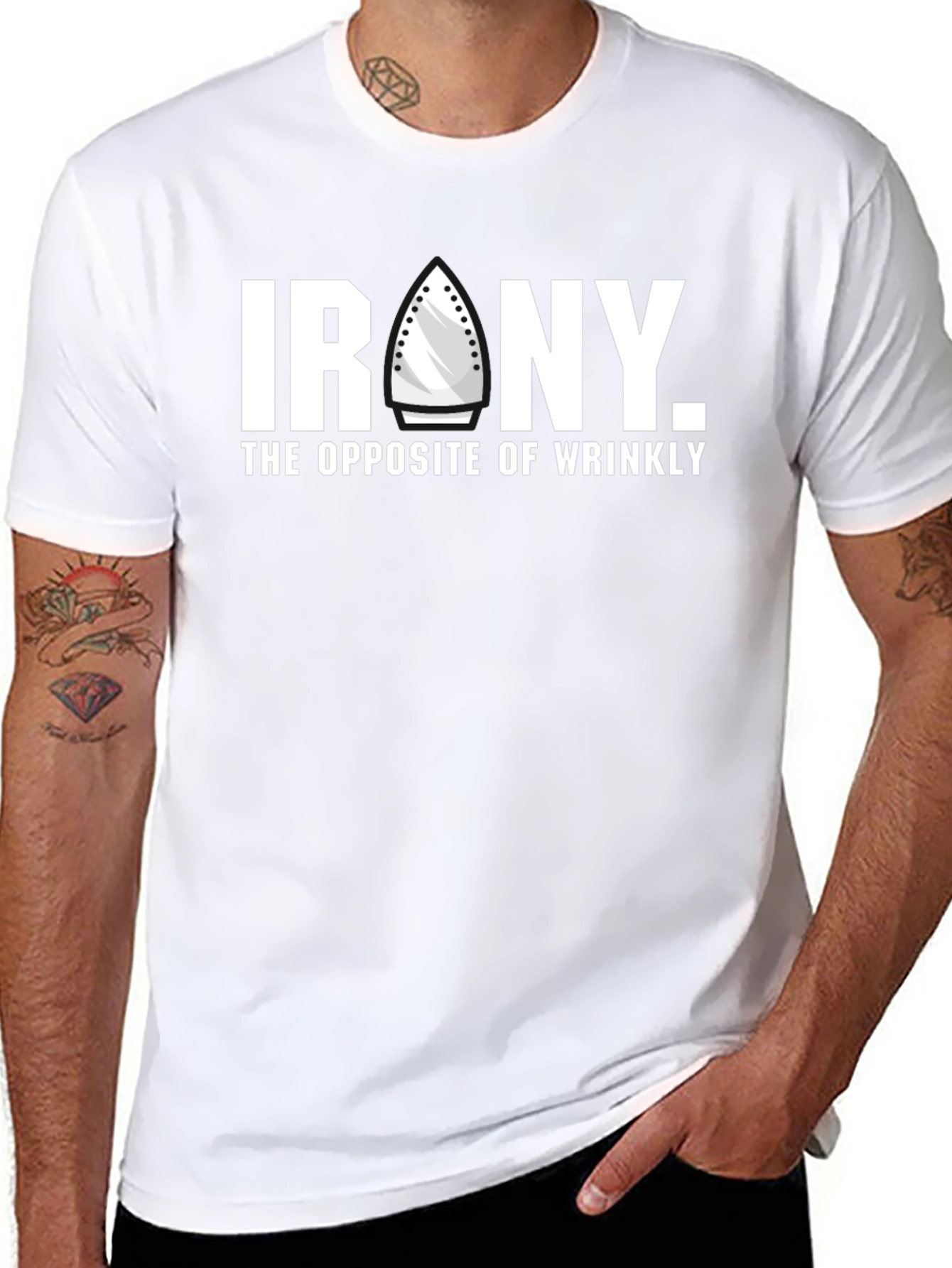 Irony T-Shirt - Wrinkle Free Humor