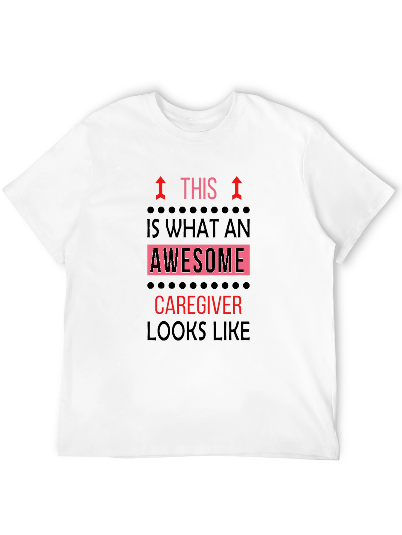 Awesome Caregiver T-Shirt - Black Graphic Tee