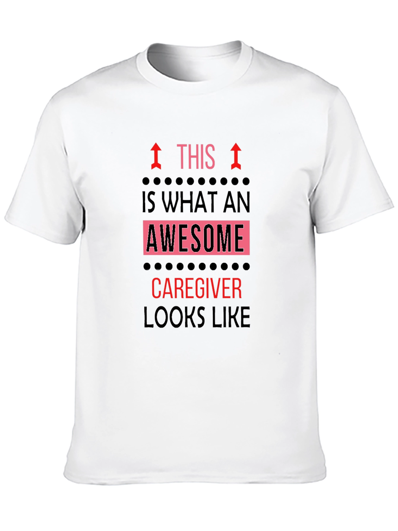Awesome Caregiver T-Shirt - Black Graphic Tee