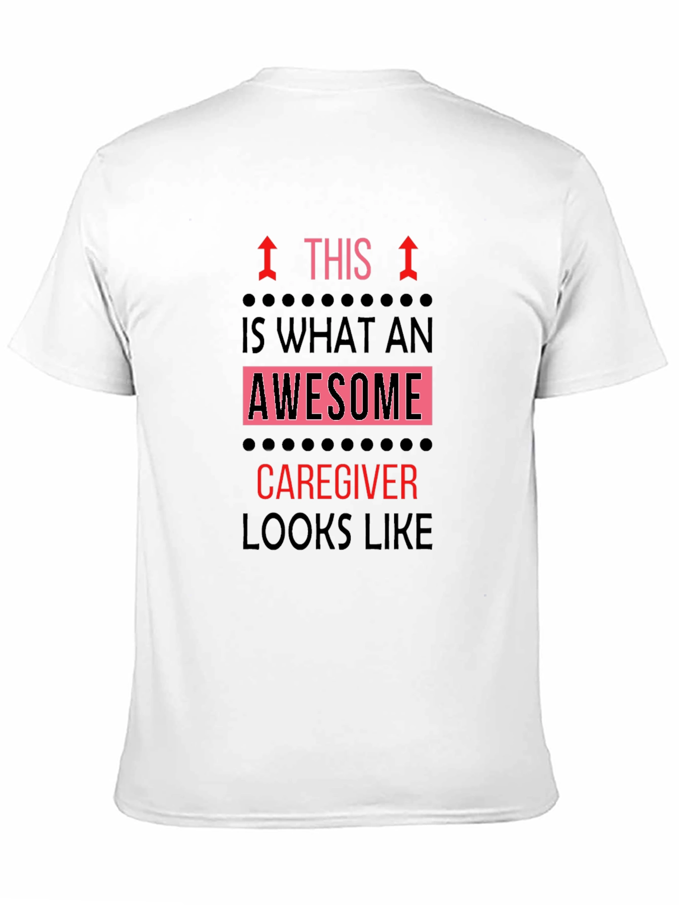 Awesome Caregiver T-Shirt - Black Graphic Tee