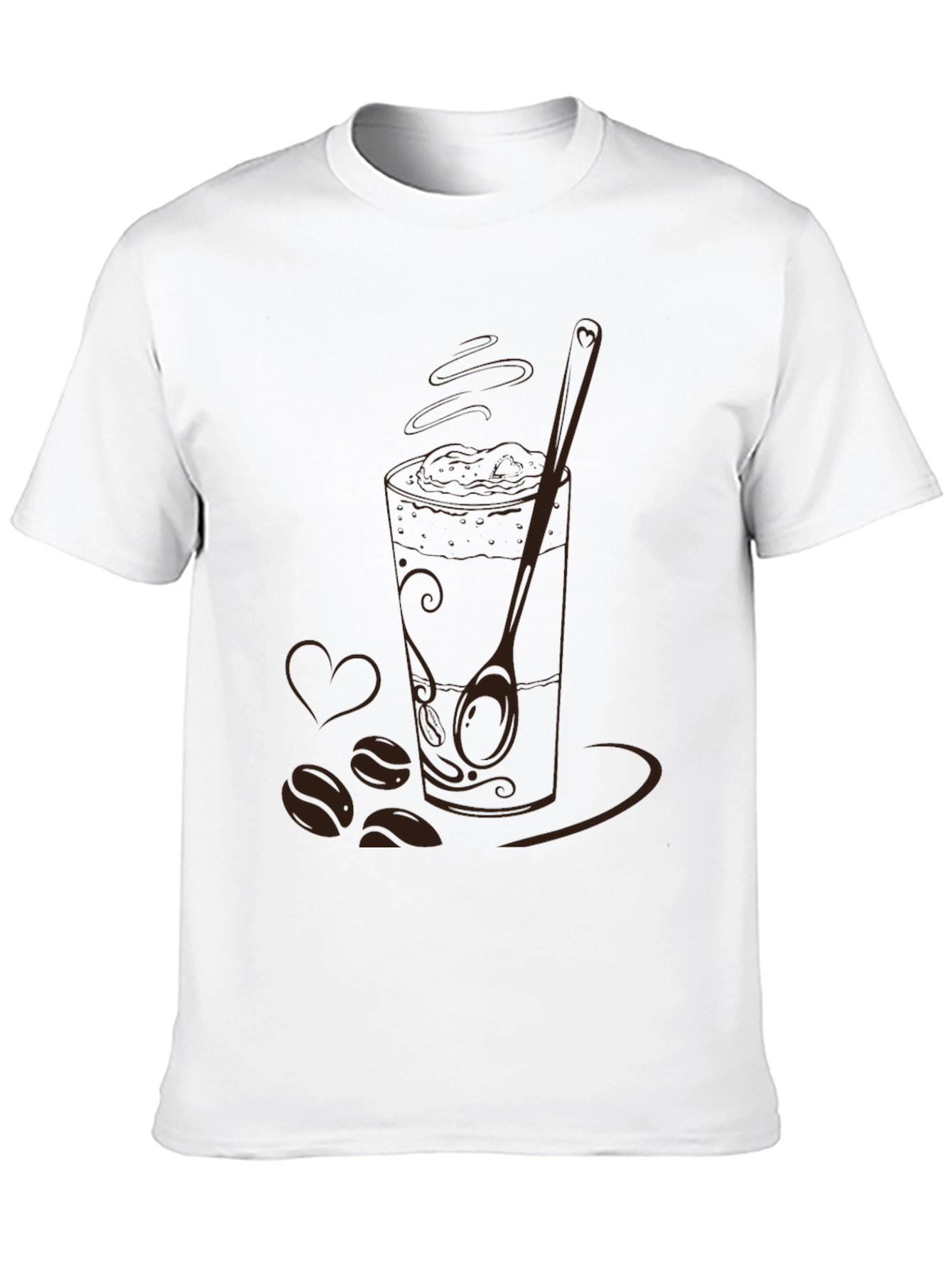 Coffee Lovers Graphic Tee - Black
