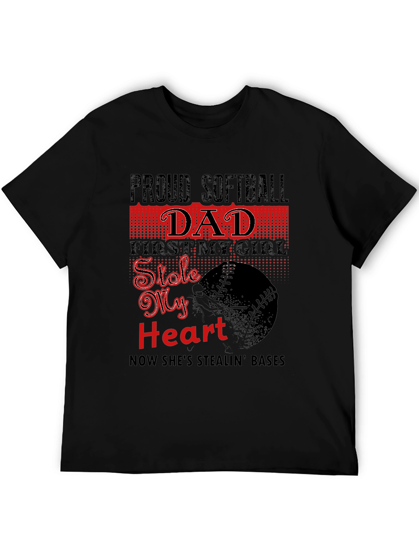 Proud Softball Dad T-Shirt