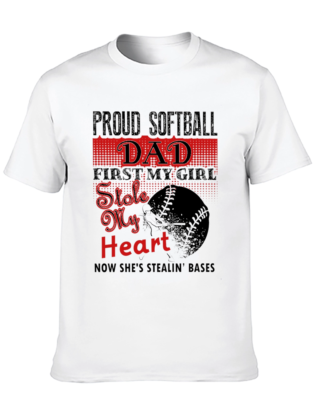 Proud Softball Dad T-Shirt