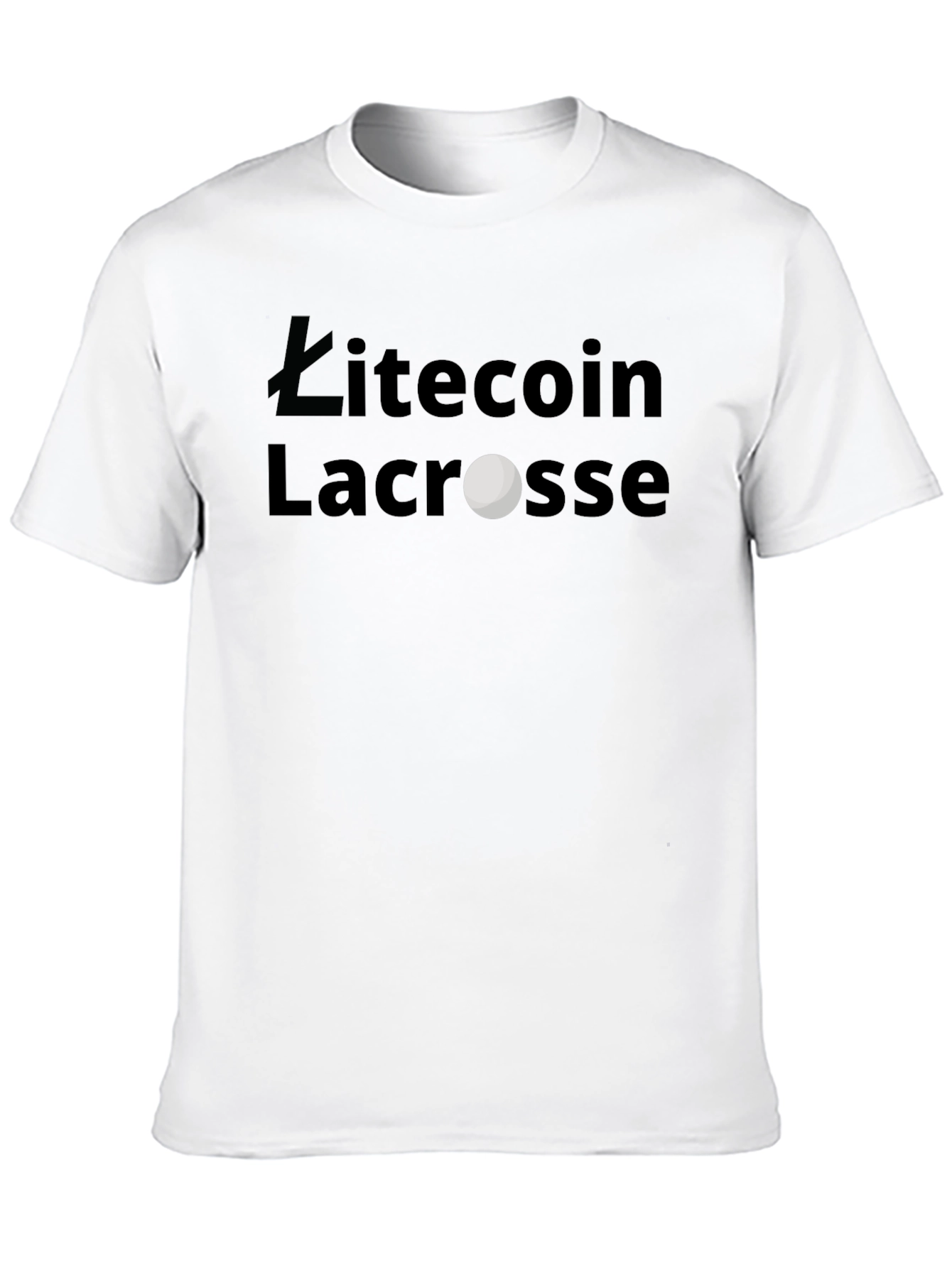 Litecoin Lacrosse Graphic T-Shirt