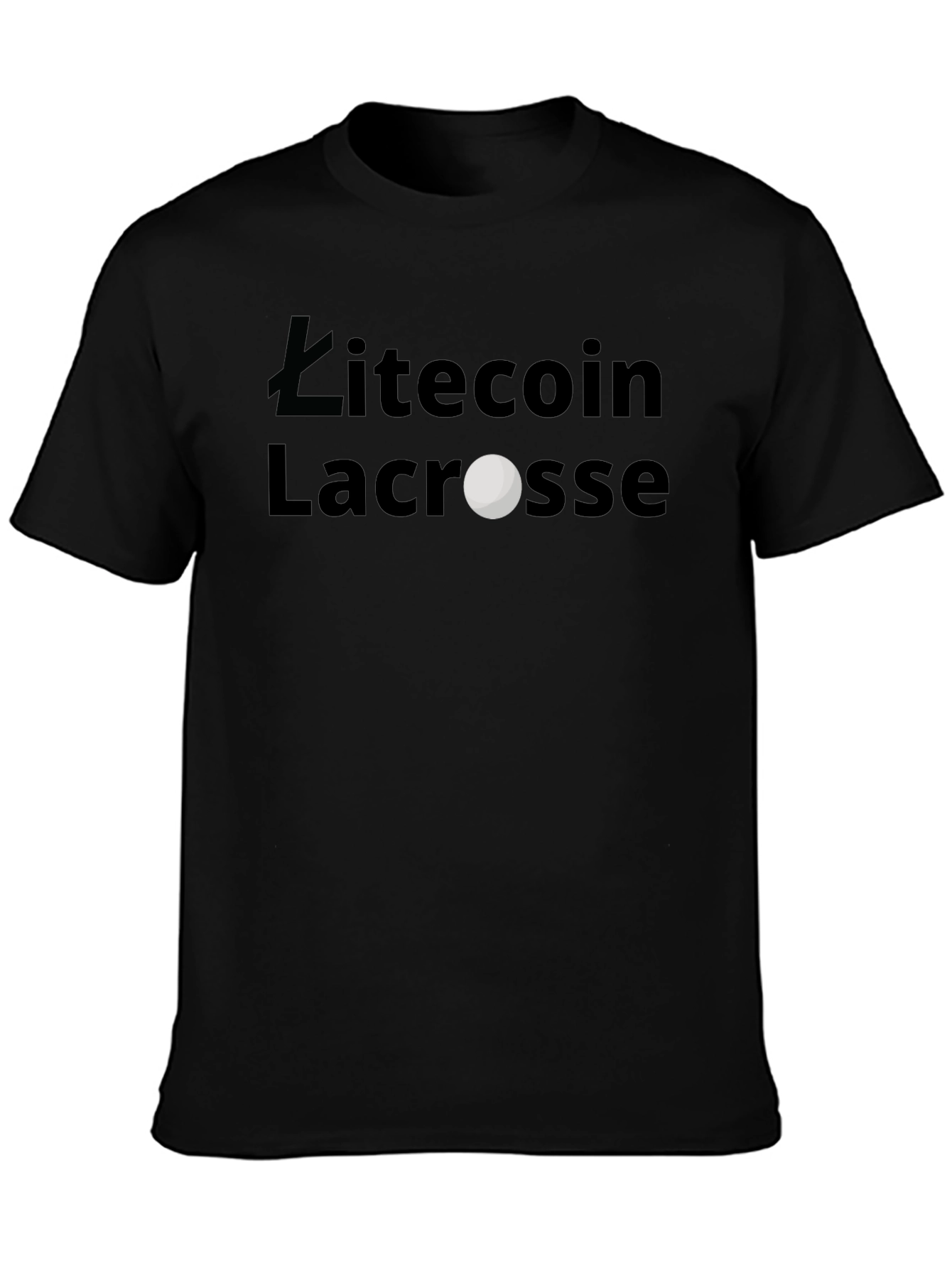 Litecoin Lacrosse Graphic T-Shirt