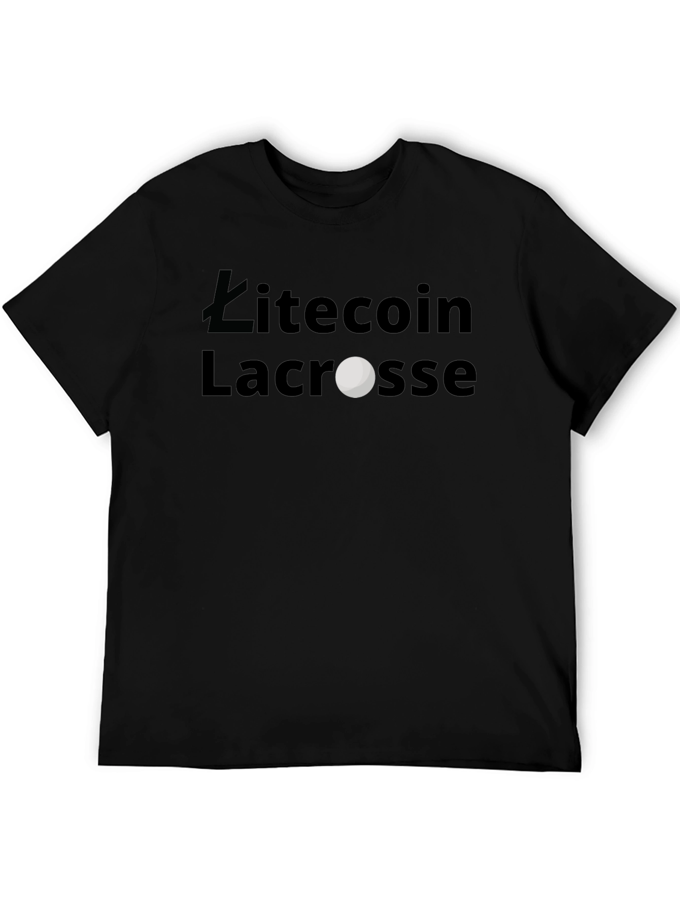 Litecoin Lacrosse Graphic T-Shirt