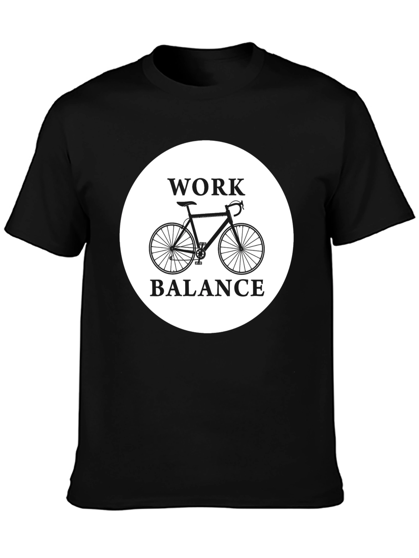 Work Balance Bicycle Graphic T-Shirt