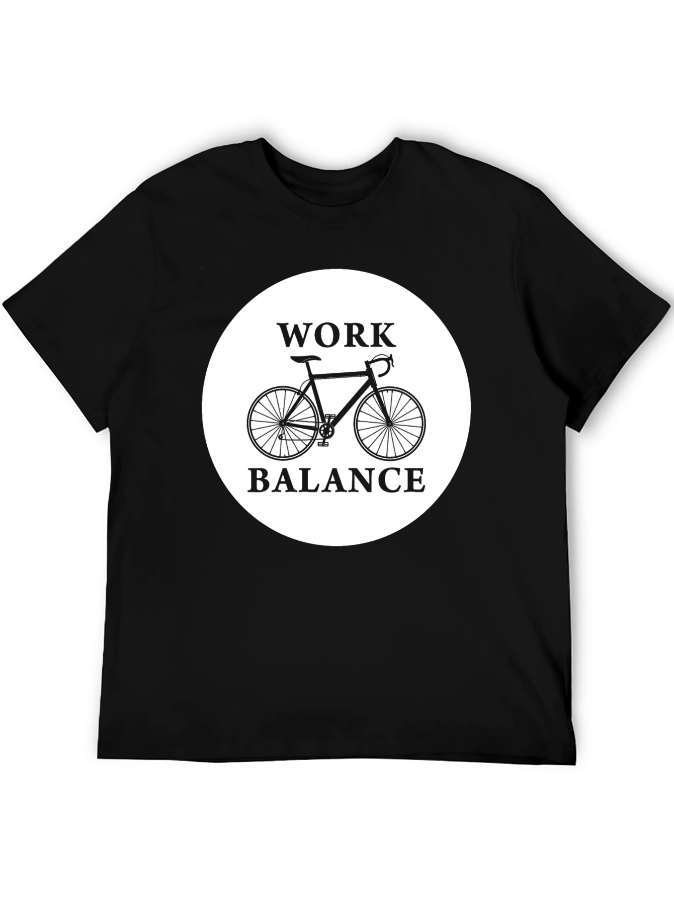 Work Balance Bicycle Graphic T-Shirt